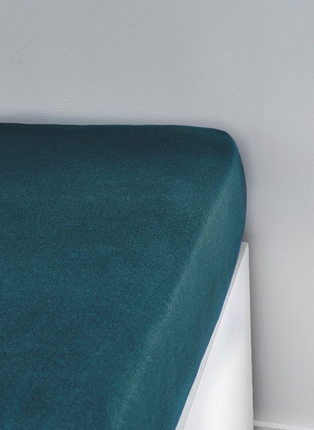 Solid color fitted sheet in cotton TODAY LINGE DE MAISON Blue