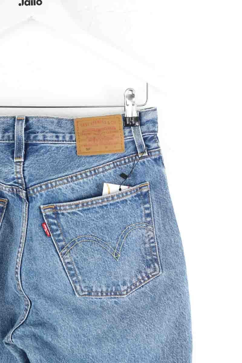 Cotton straight jeans LEVI'S - Seconde main Blue