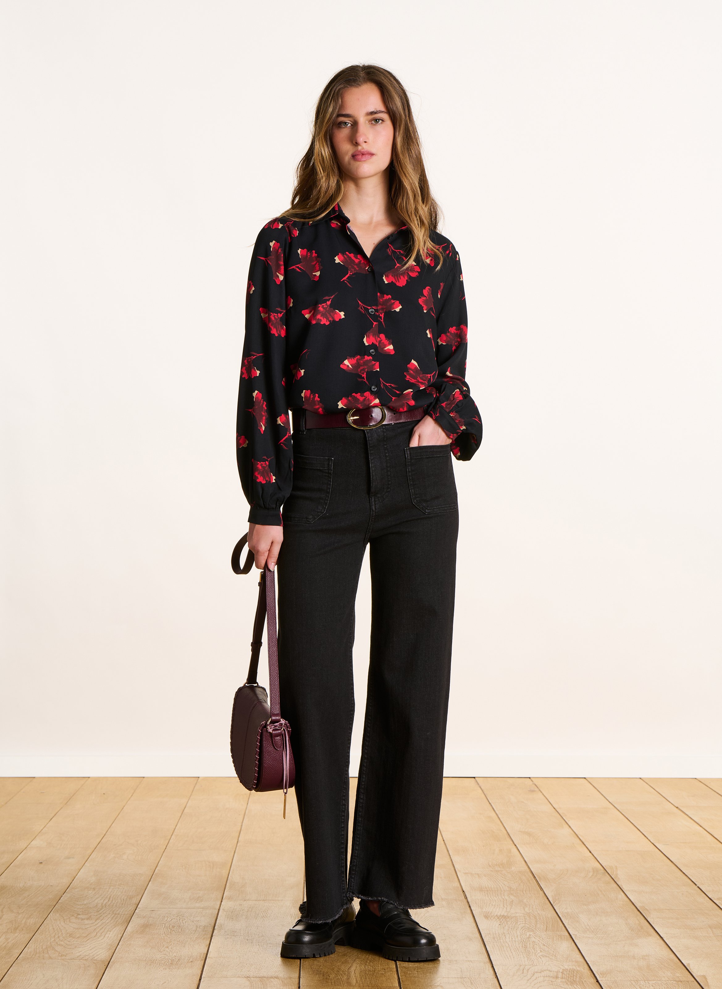 Chemise col classique à imprimé floral LA FEE MARABOUTEE Multicolore