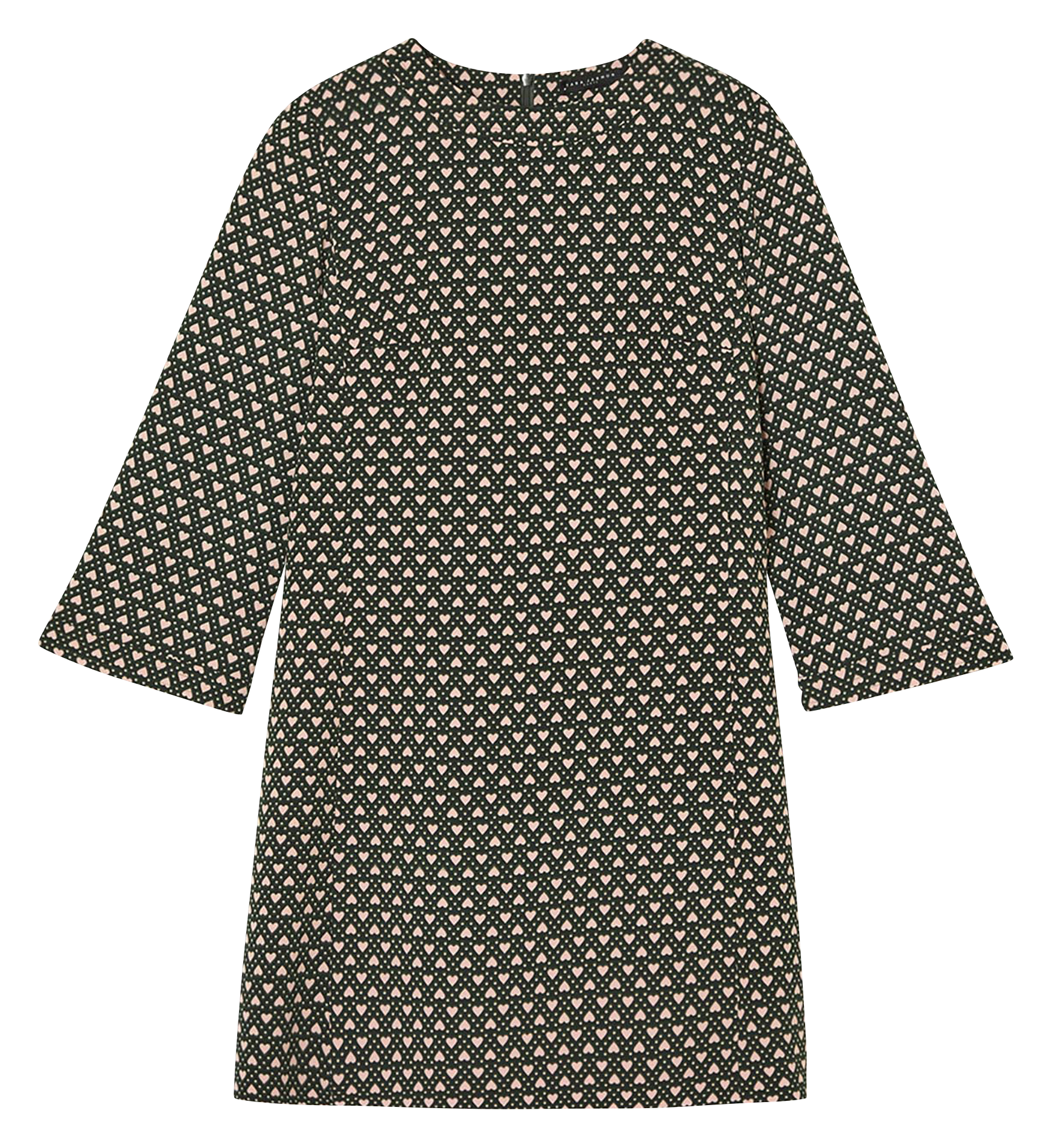 Robe courte droite imprimée TARA JARMON Vert