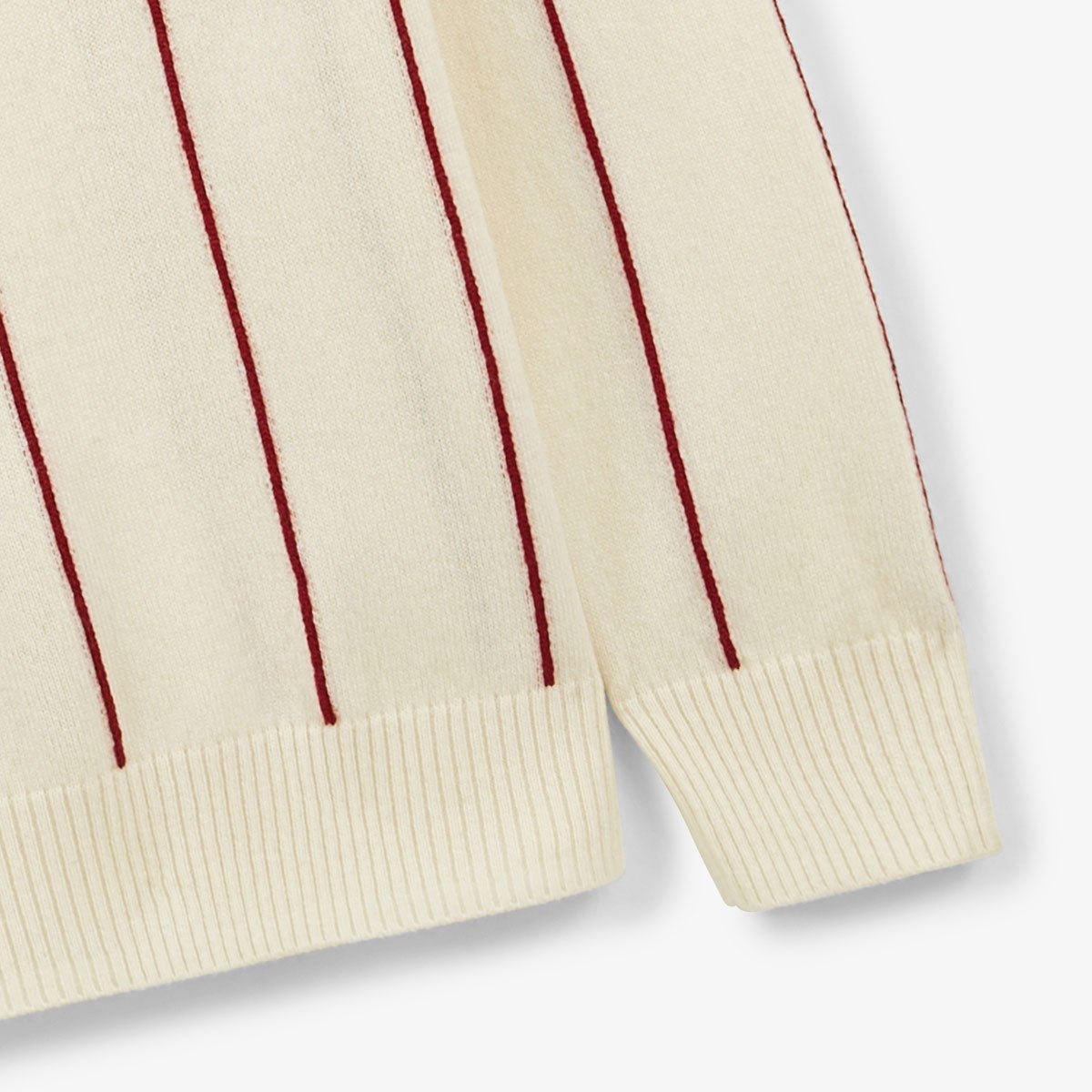 Rib-knit straight sweater SERGE BLANCO White