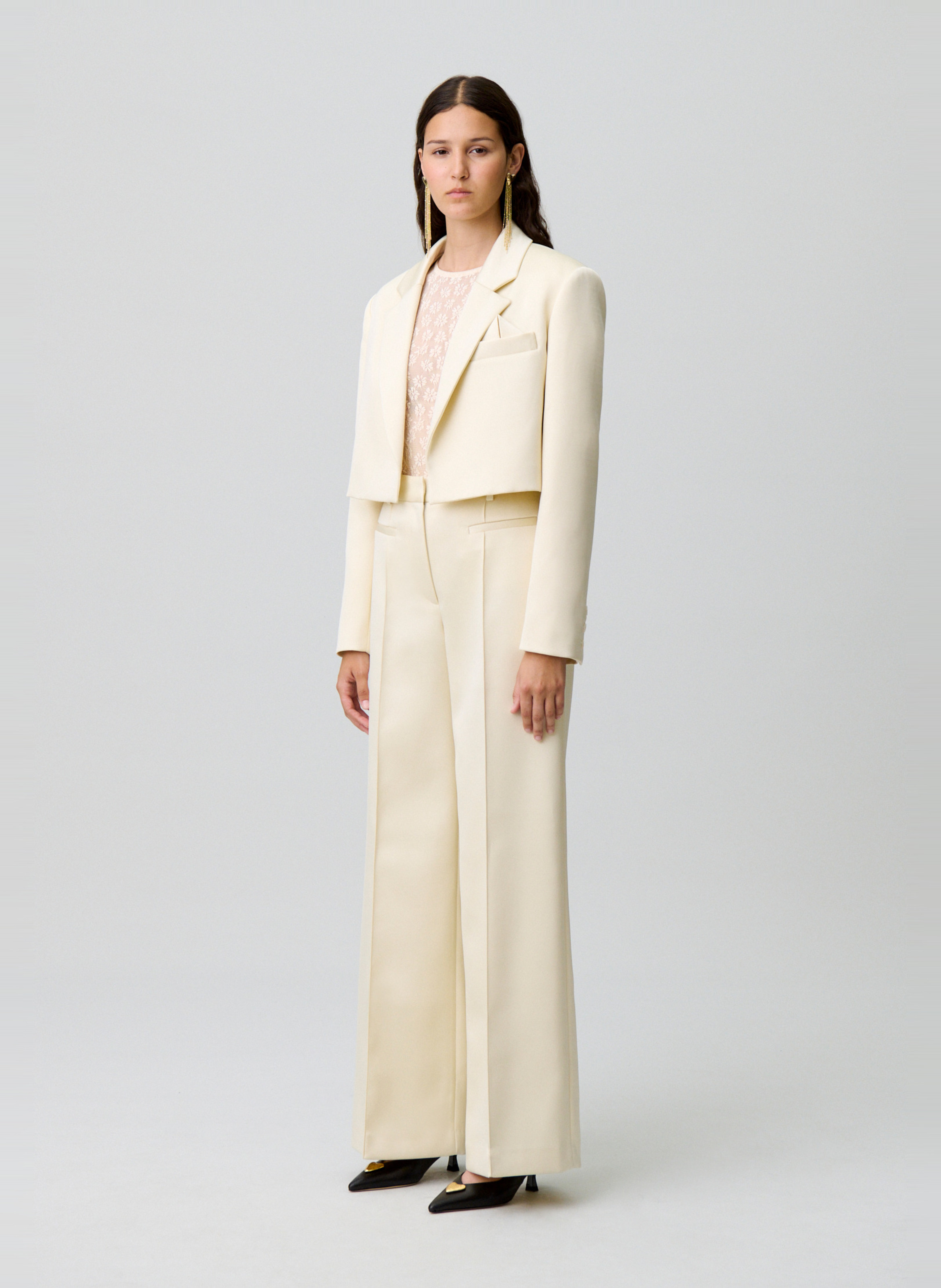 Veste col tailleur CLAUDIE PIERLOT Blanc