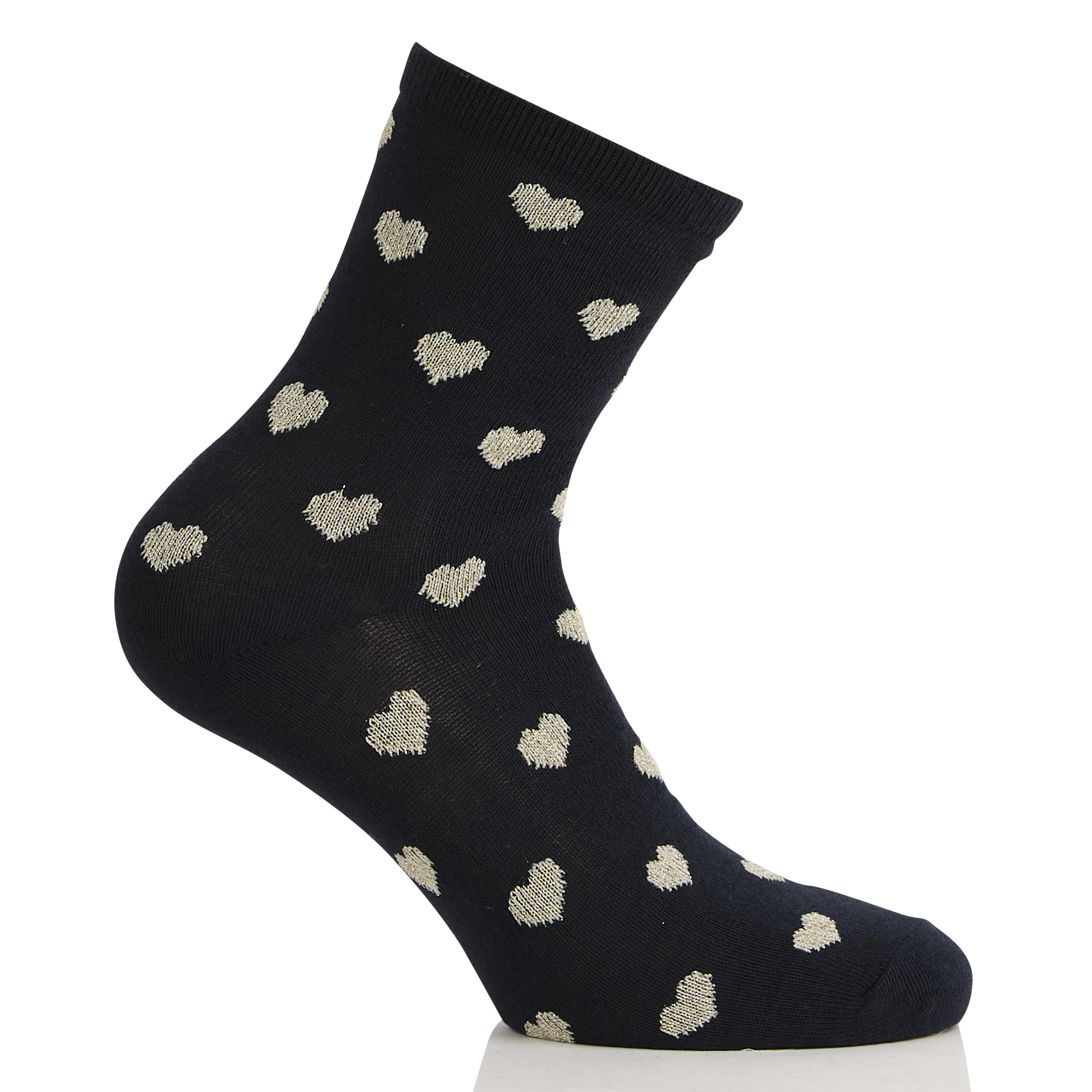 Sokken met hartjes PIECES Blauw