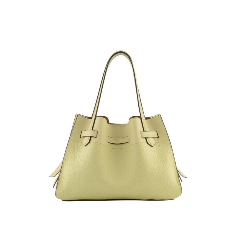 Handbag - cowhide leather POURCHET Brown