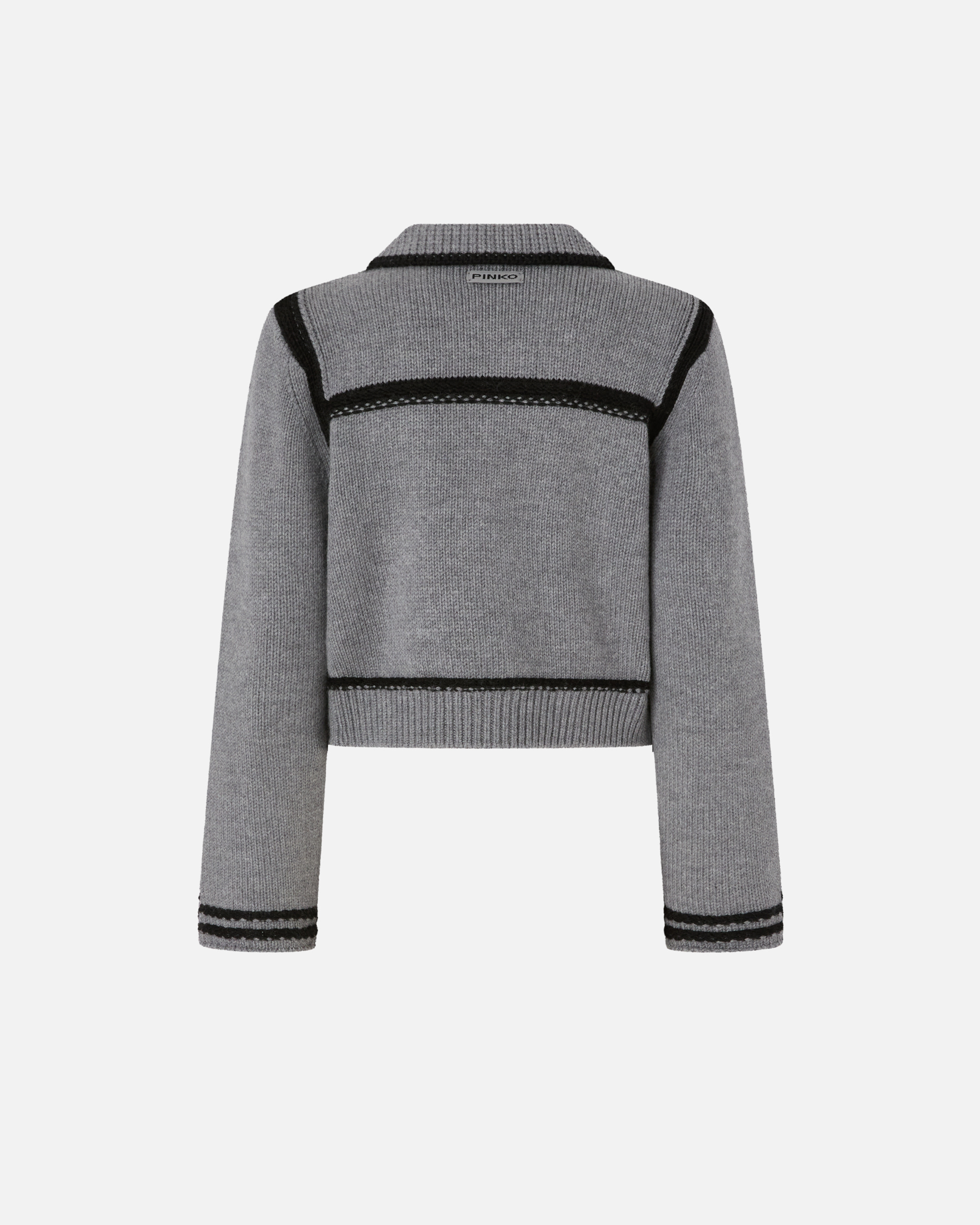 Preppy style cardigan PINKO Grey