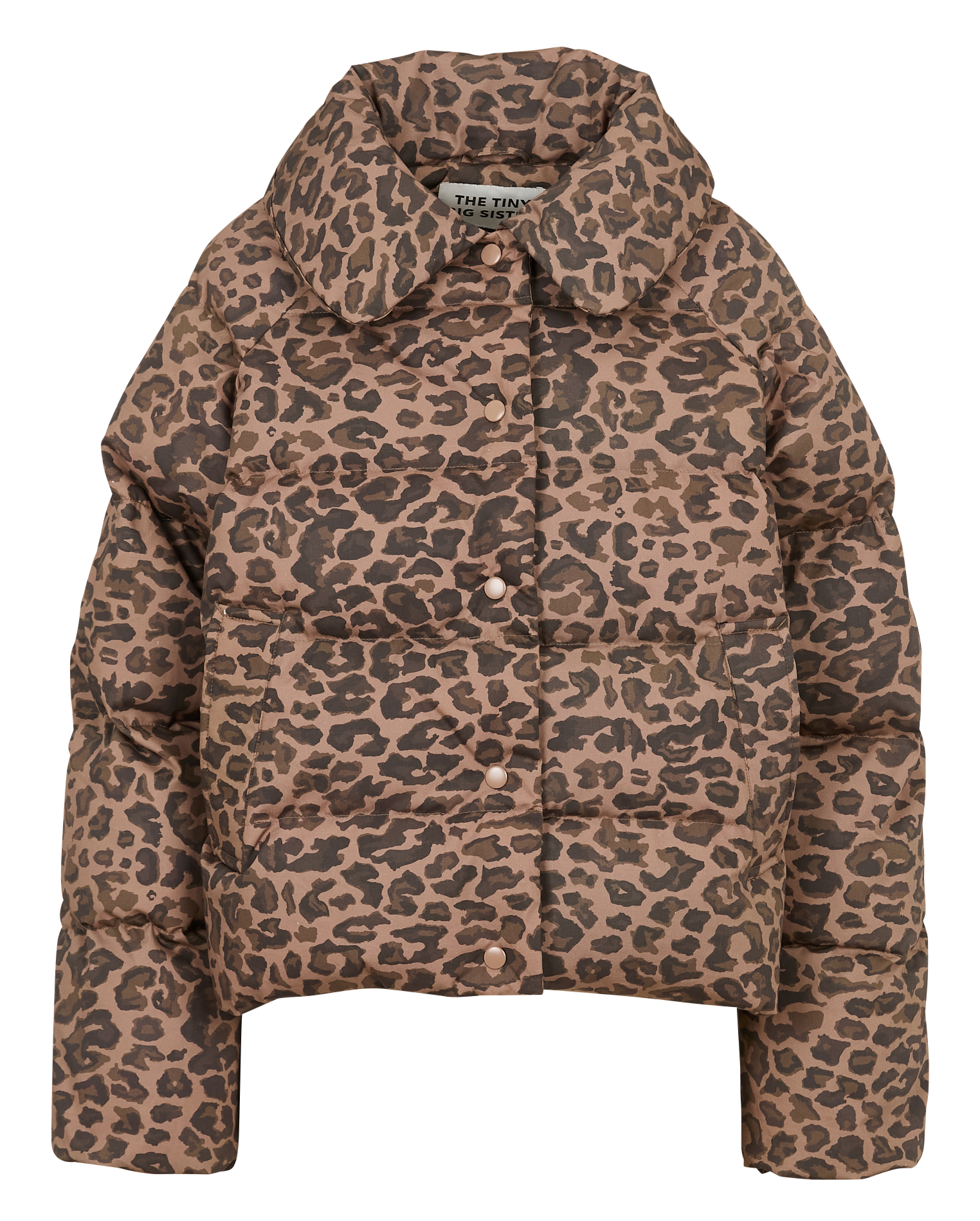 Doudoune matelassée à motif en coton THE TINY BIG SISTER Marron