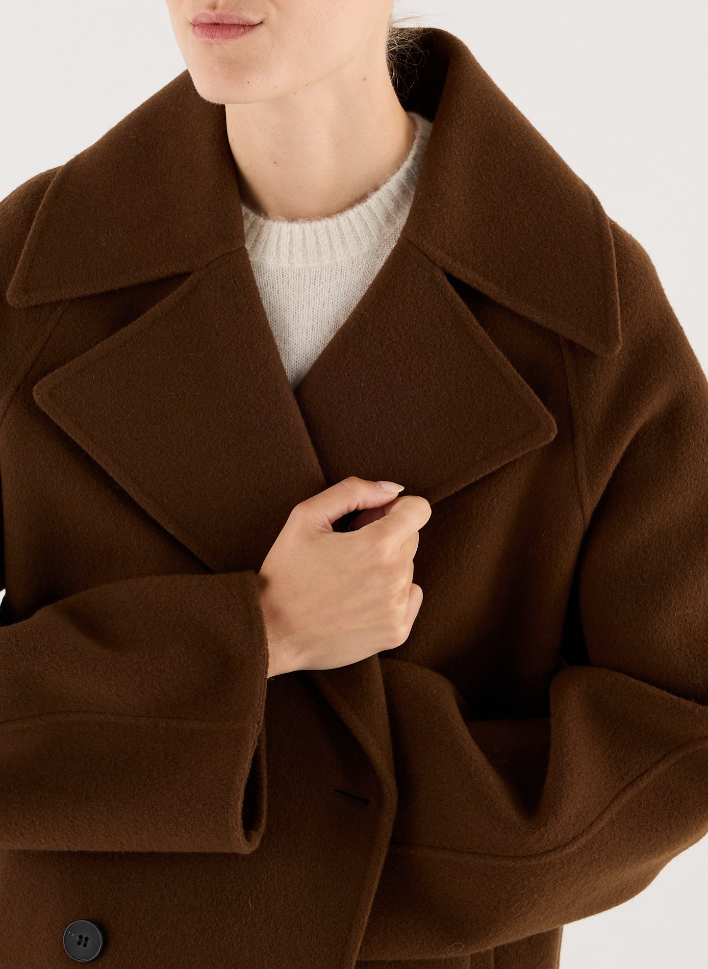 Oversize Caban aus Wollmischung SAISON 1865 Braun