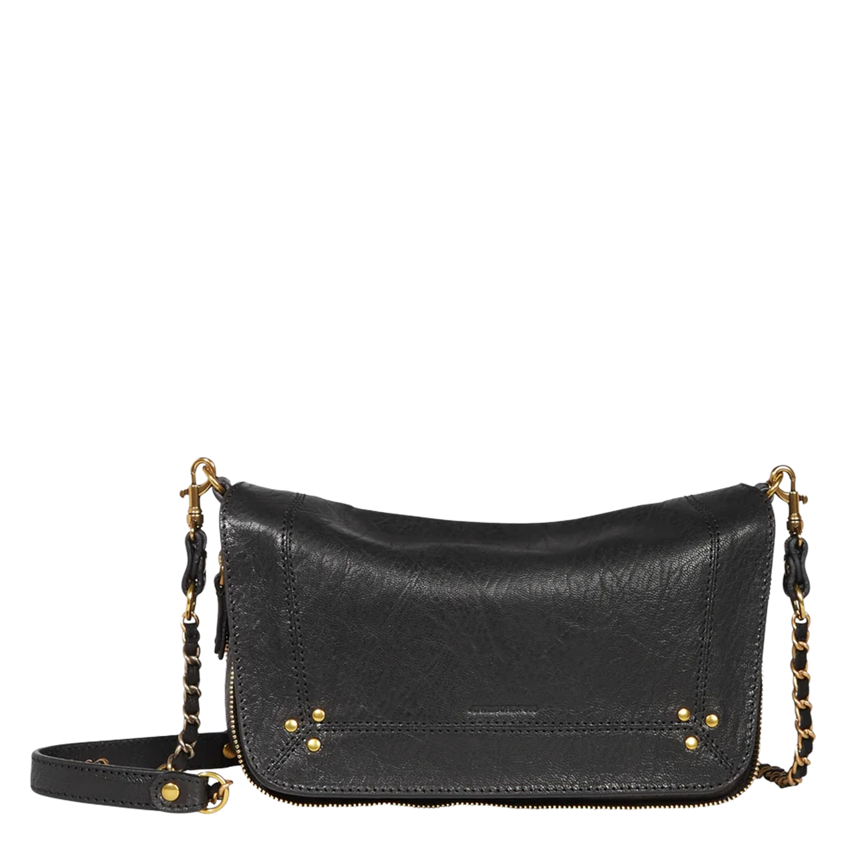 Sac bandoulière en cuir velours JEROME DREYFUSS Noir