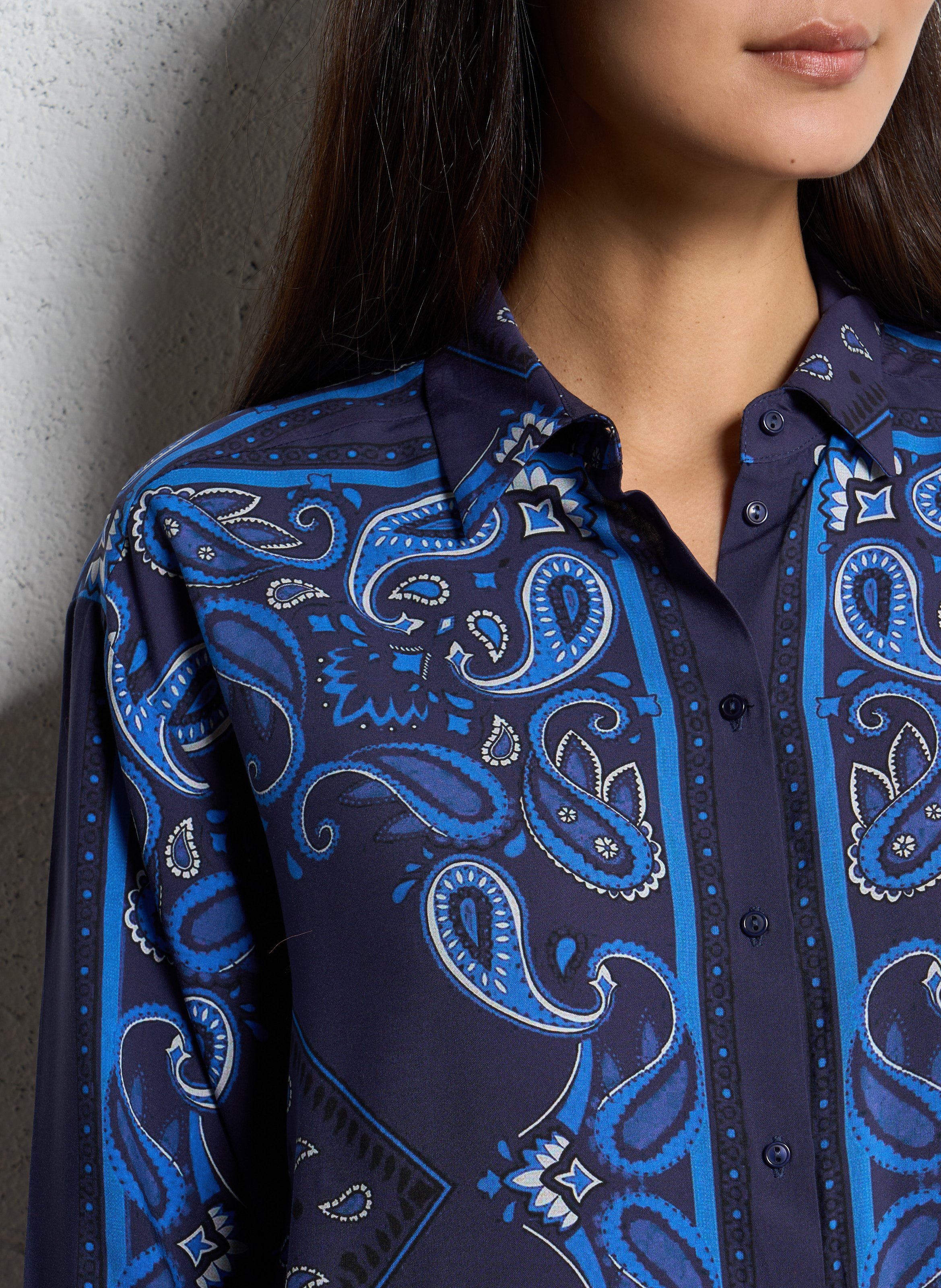 Chemise oversize imprimée SUD EXPRESS Bleu