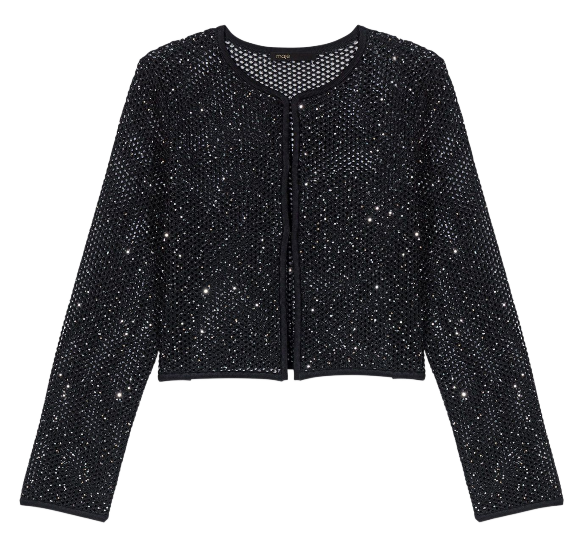 Gilet col rond MAJE Noir