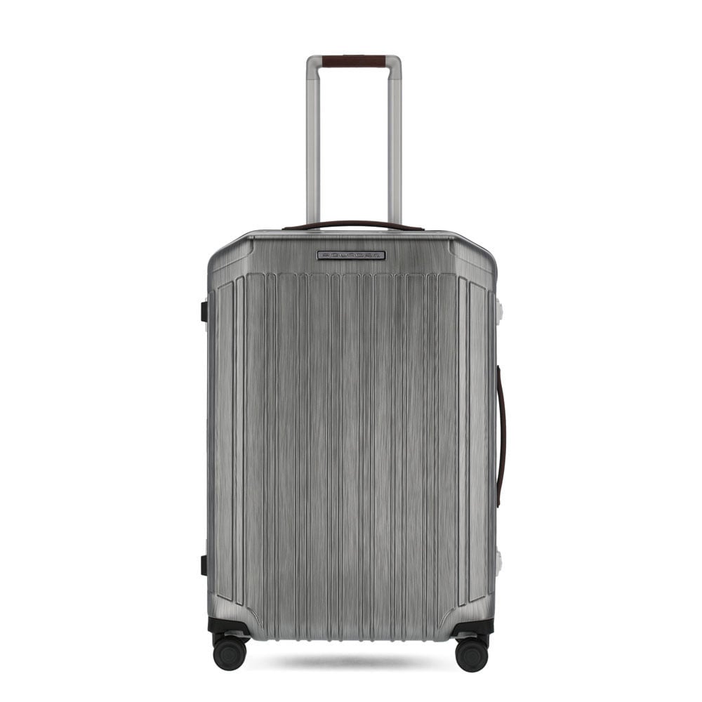 Medium 4-wheel trolley suitcase with TSA lock PIQUADRO Black