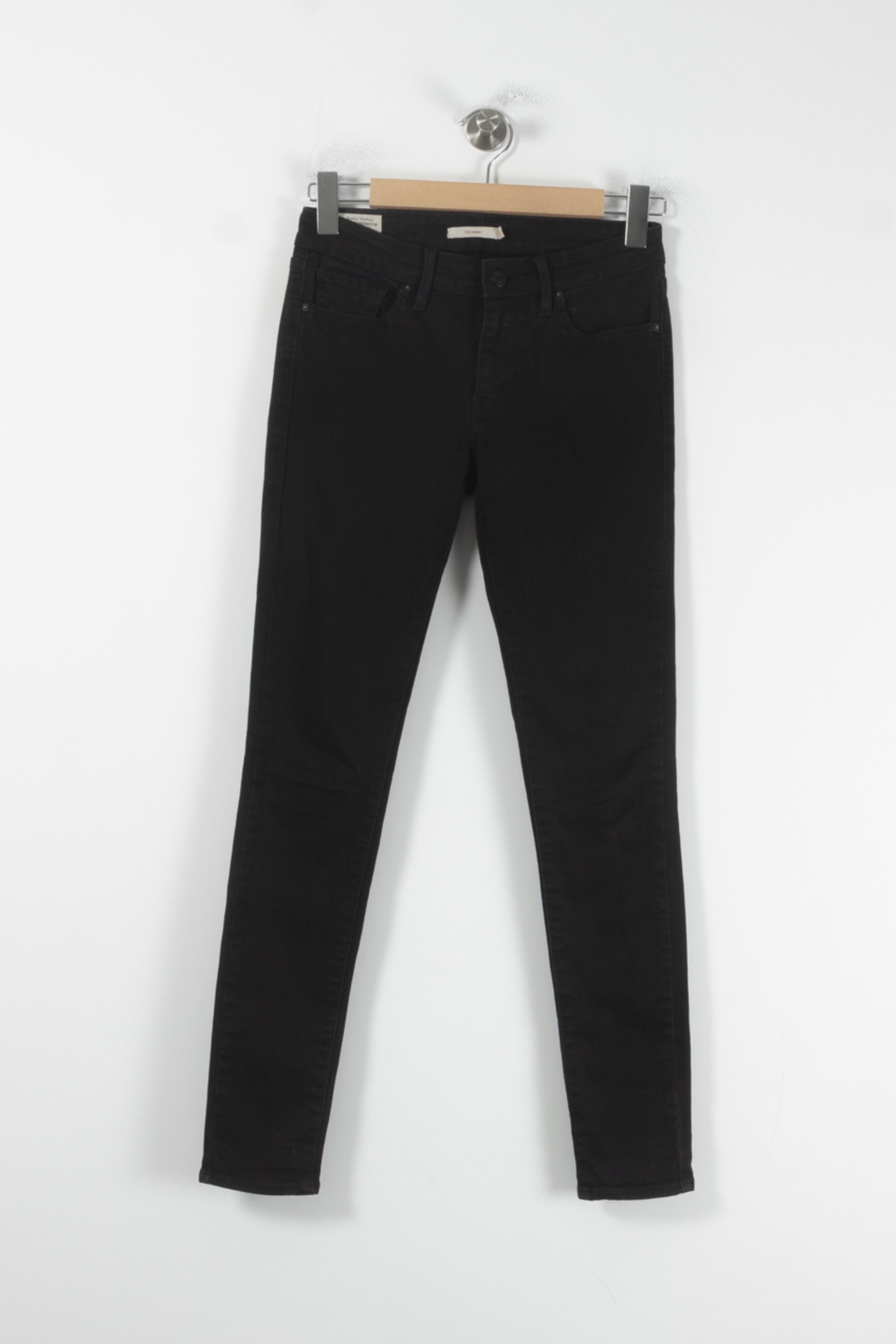 Cropped slim jeans with studs LEVI'S - Seconde main Black