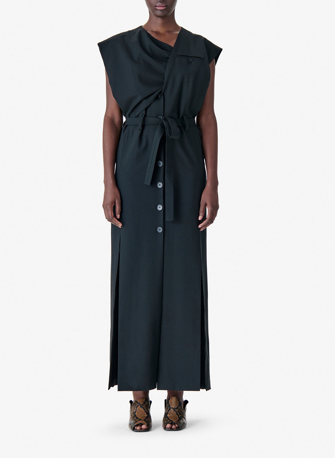 Robe longue col ajustable IRO Noir