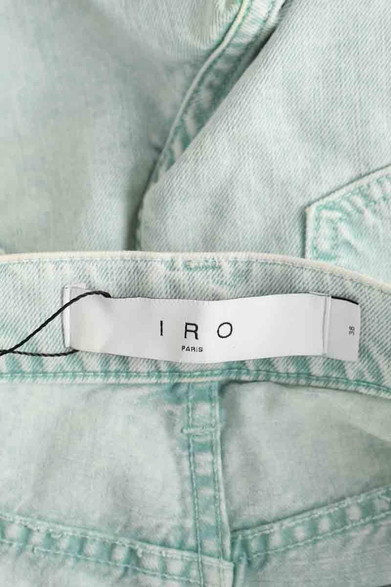 Cropped slim jeans with studs IRO - Seconde Main Blue