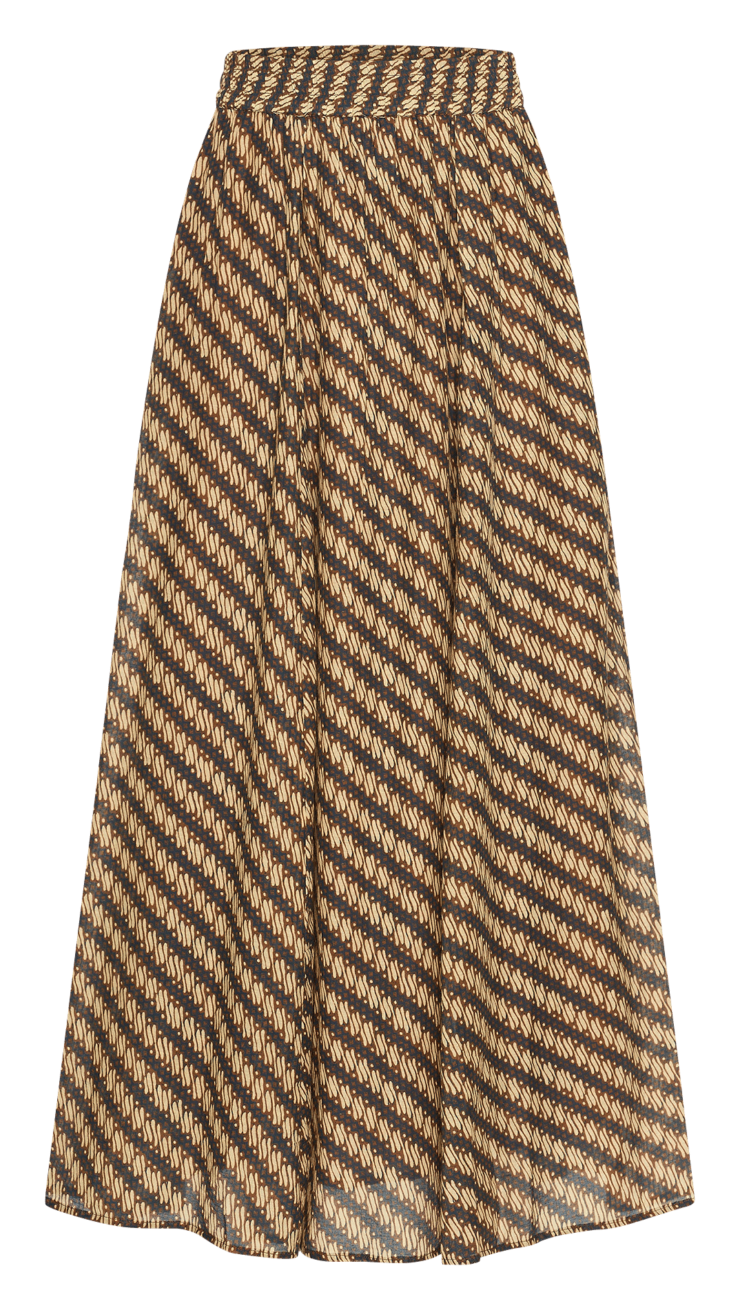 Lange, gerende rok BY BAR Veelkleurig