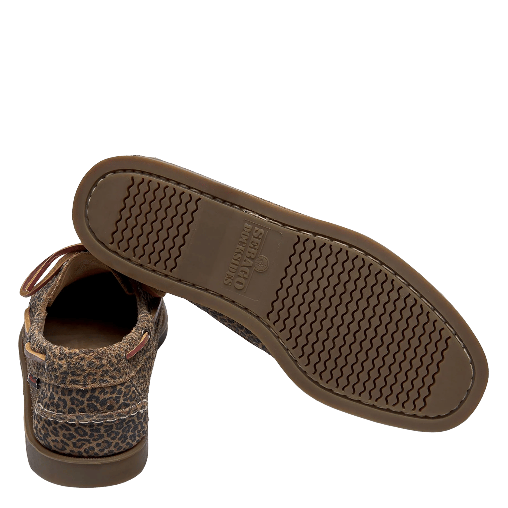 Leoparden-Wildleder-Bootsschuhe SEBAGO Mehrfarbig