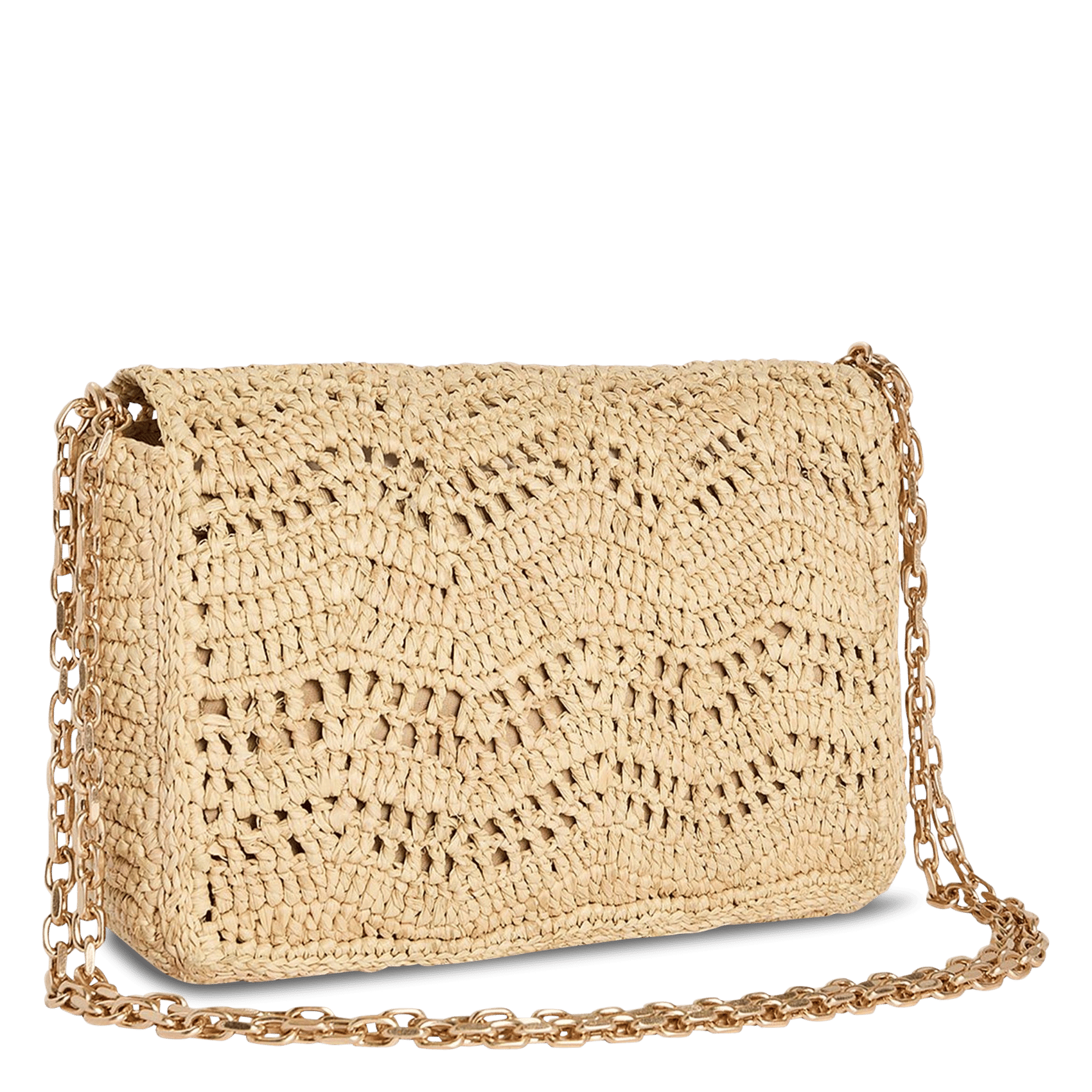 Sac porté épaule en raphia  VANESSA BRUNO Beige