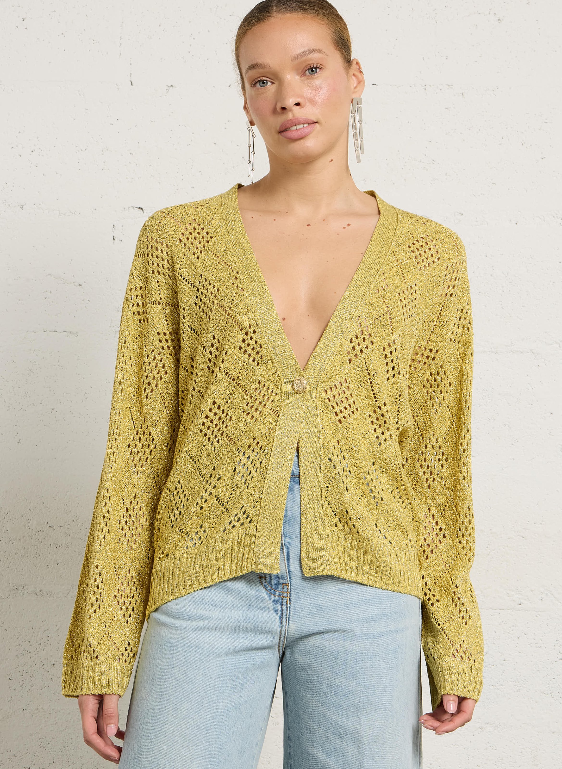 Gilet pailleté MOMONI Orange