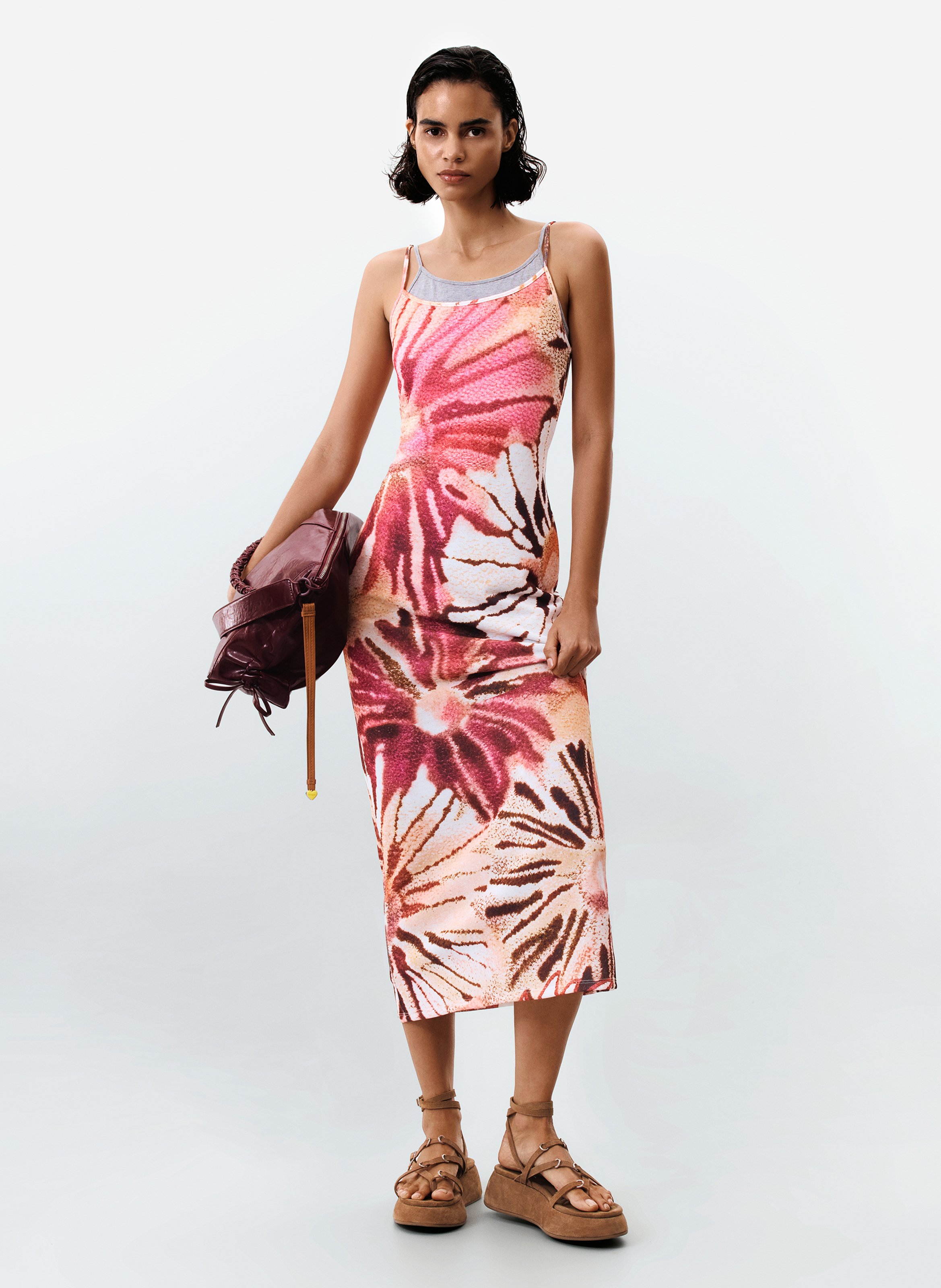 Robe longue moulante DESIGUAL Multicolore