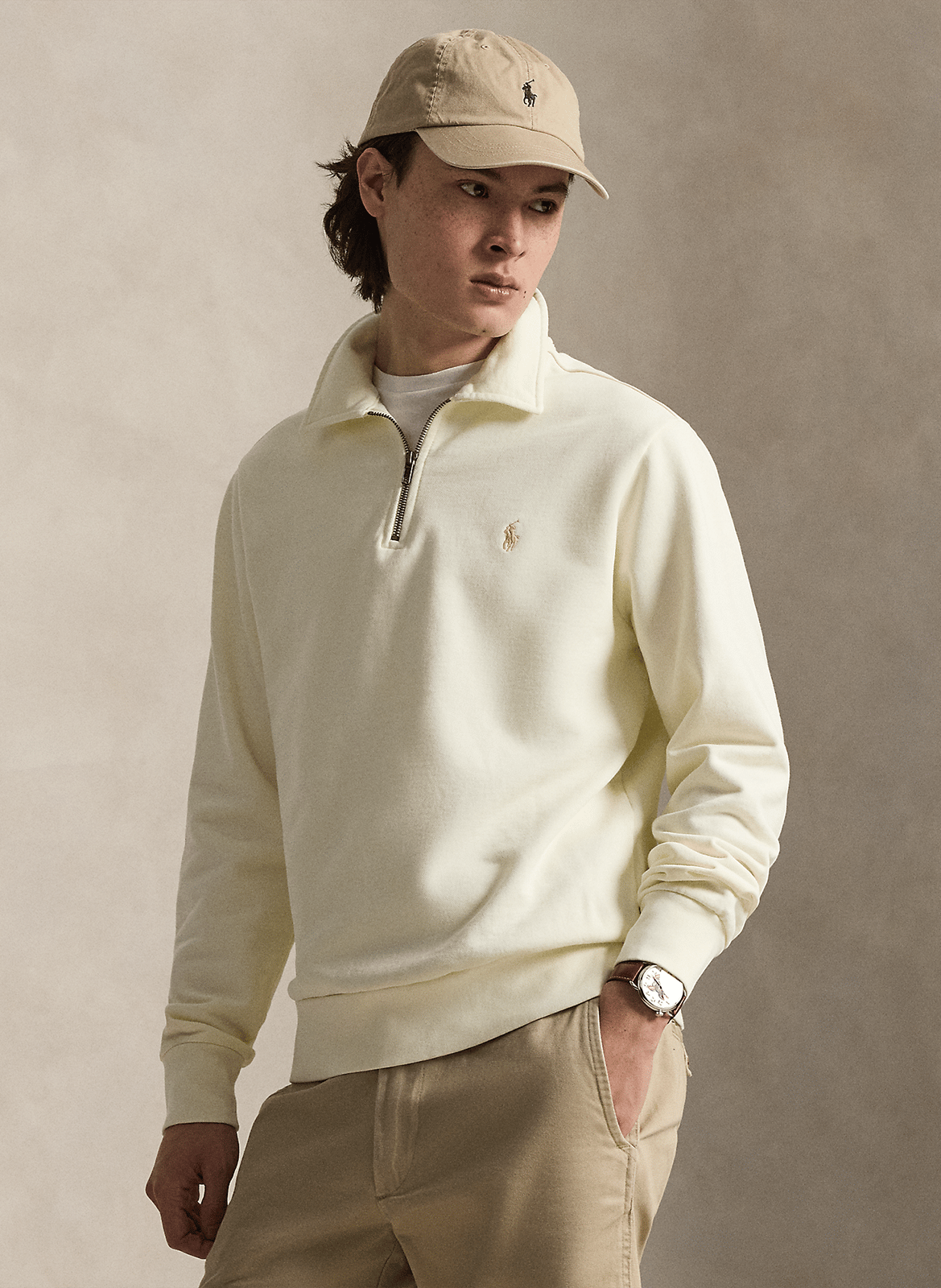 Straight fit classic collar cotton shirt POLO RALPH LAUREN