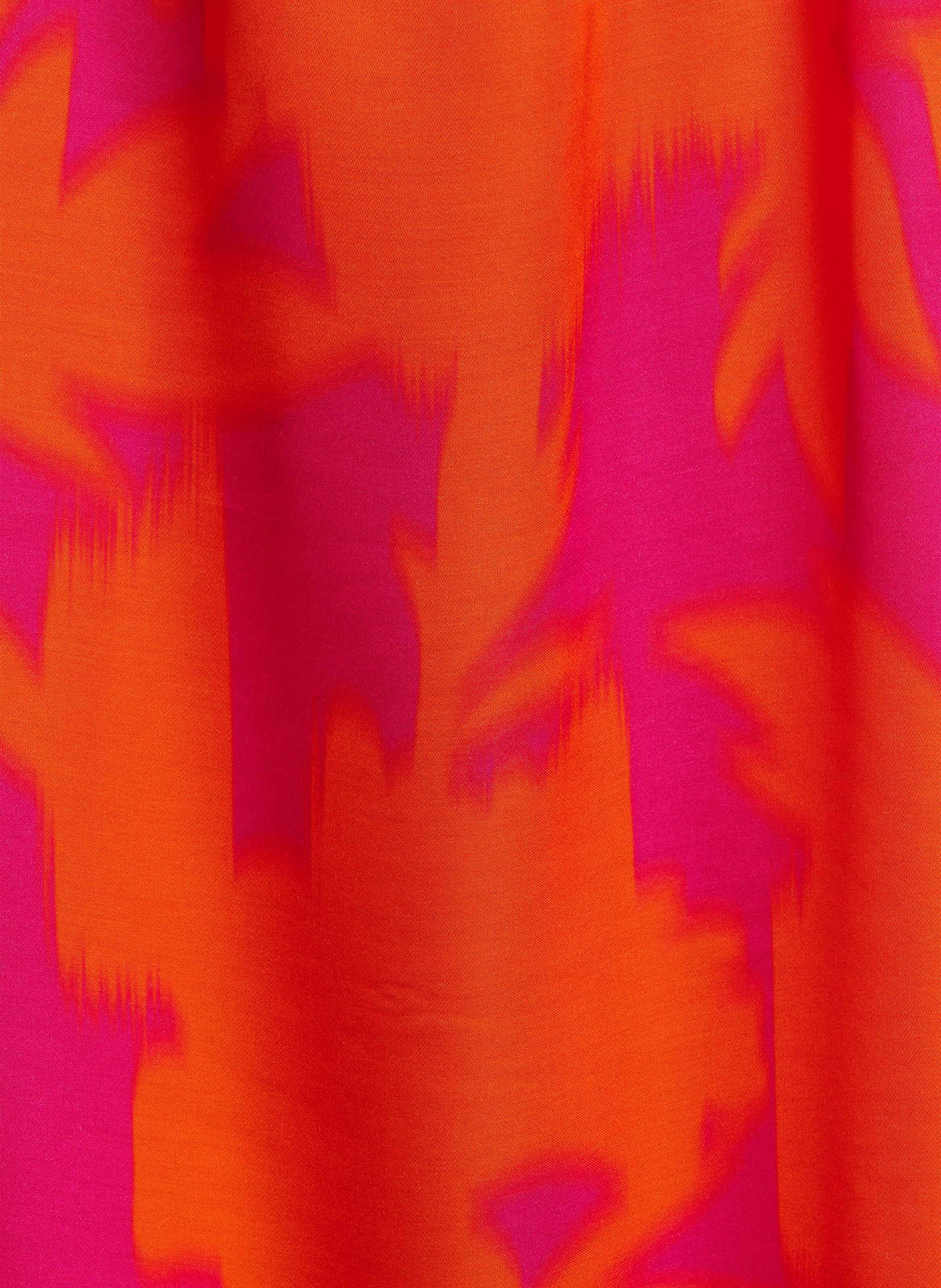 Robe midi imprimée col v LA FEE MARABOUTEE Multicolore