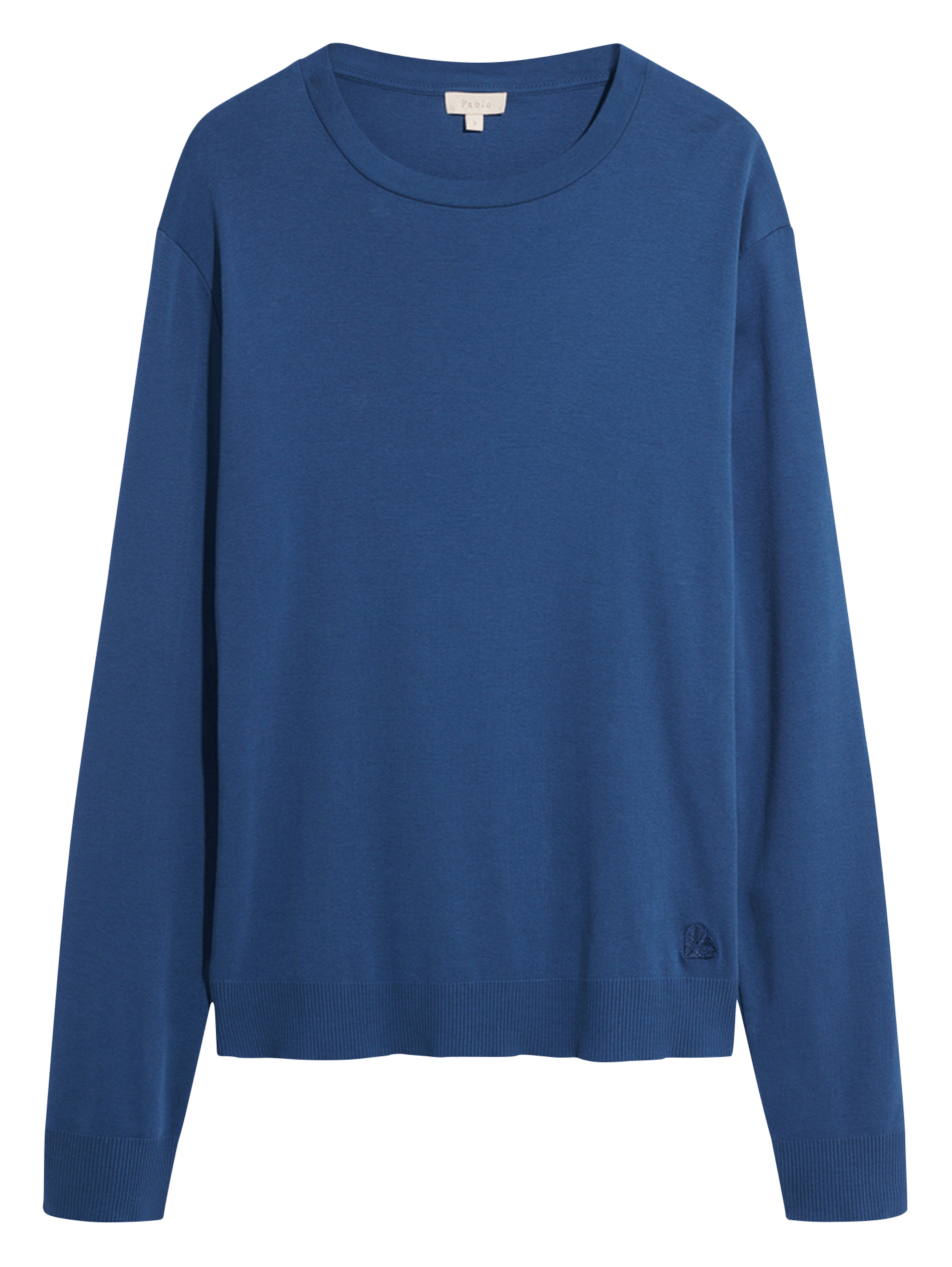Katoenen T-shirt met ronde hals PABLO Blauw
