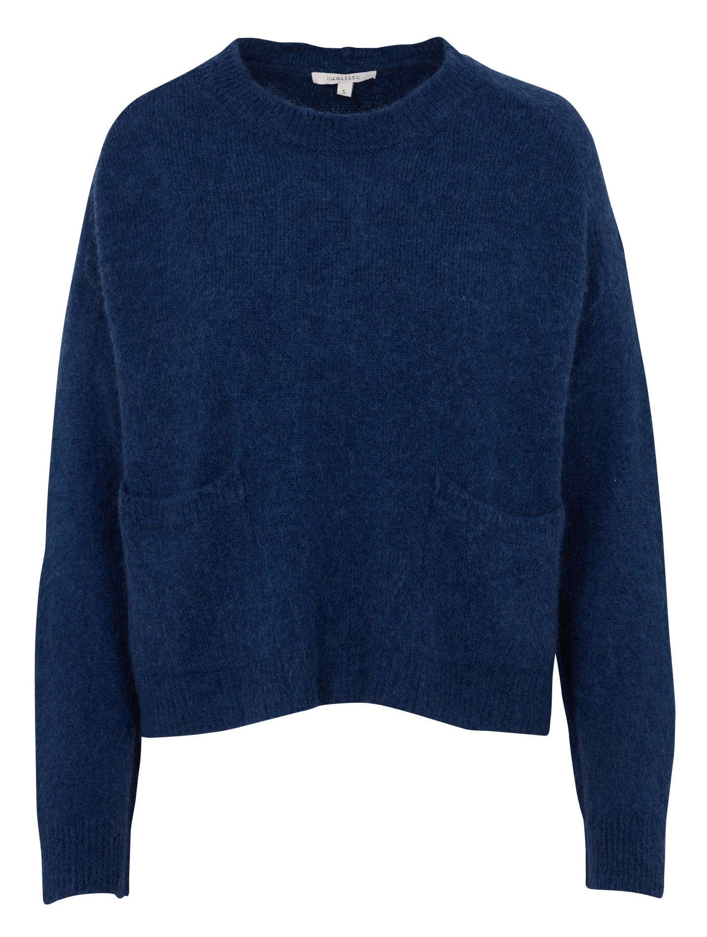 Pull ample col rond HUMILITY Bleu