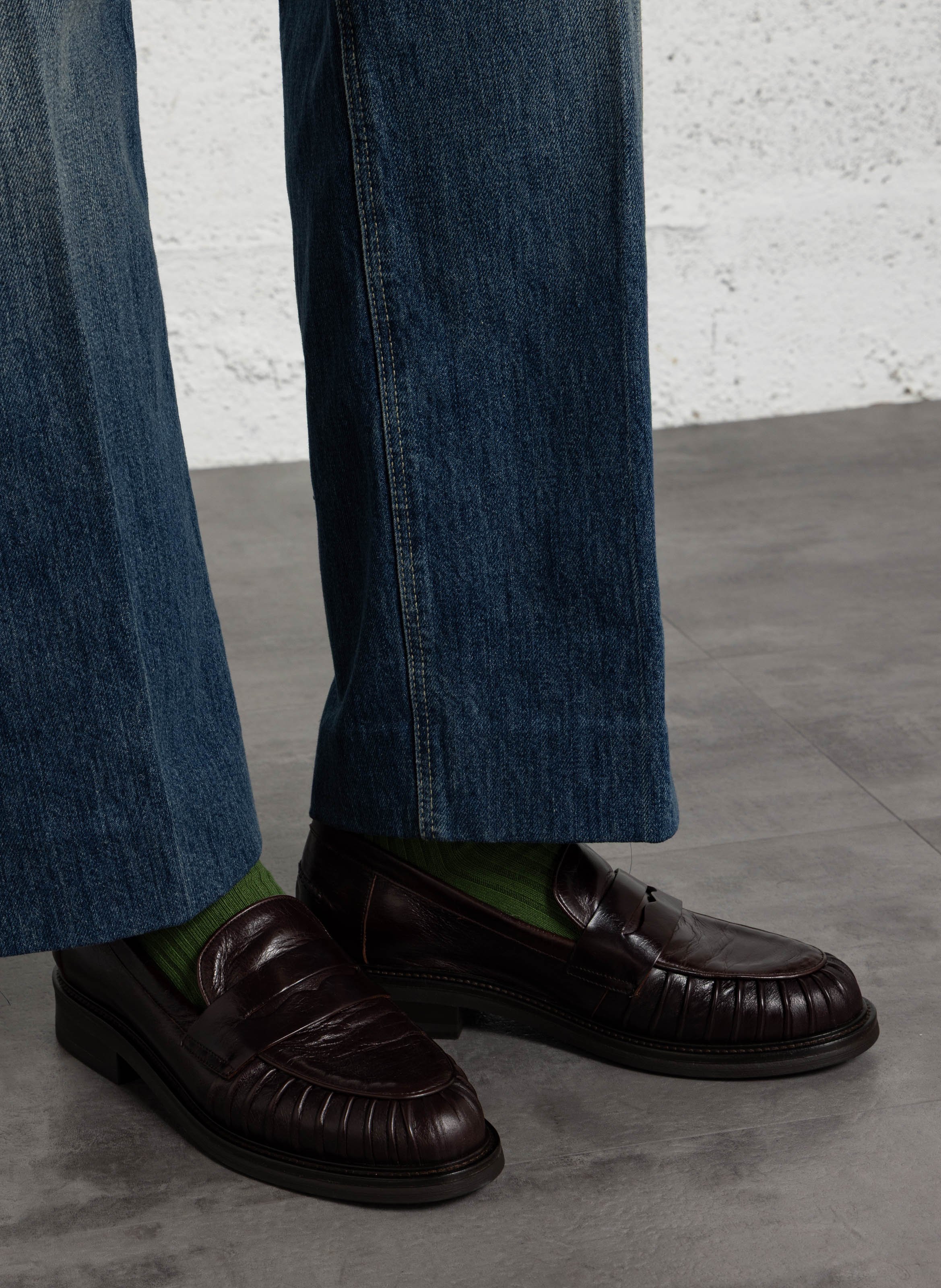 Mocassins en cuir BILLI BI Marron
