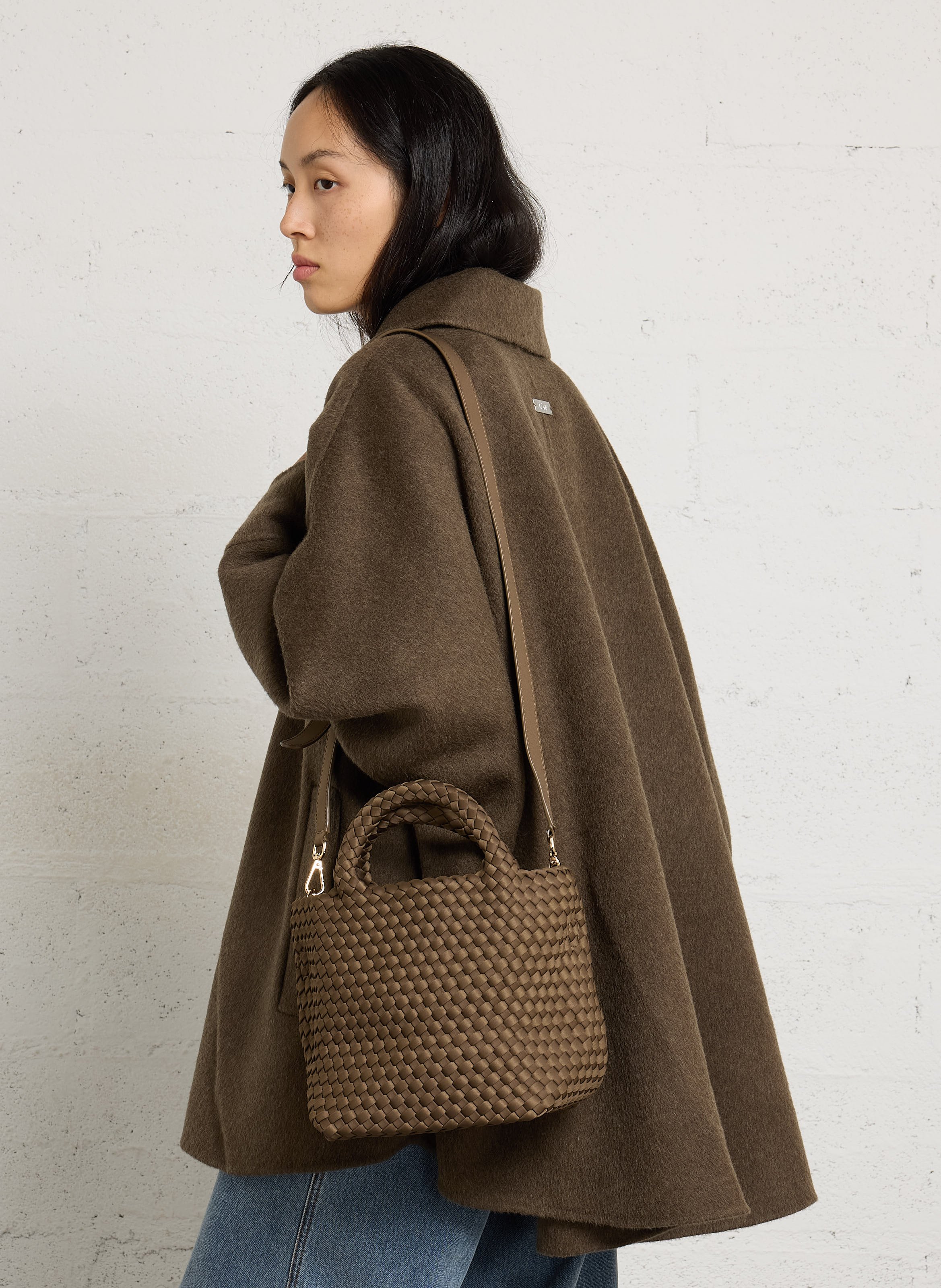 Geflochtene Shopper-Tasche MARREA Braun