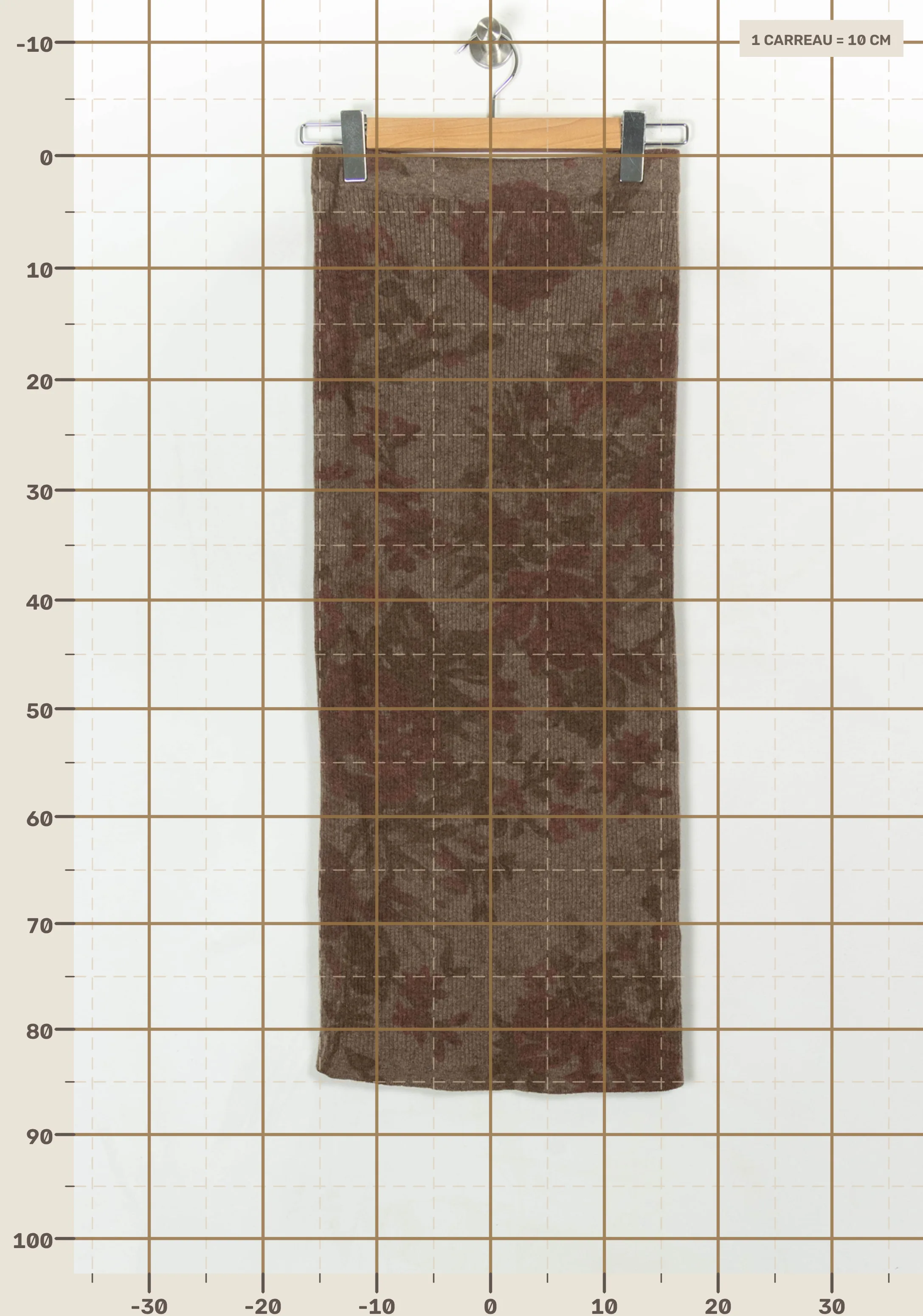 Long skirt ROUJE - Seconde Main Brown