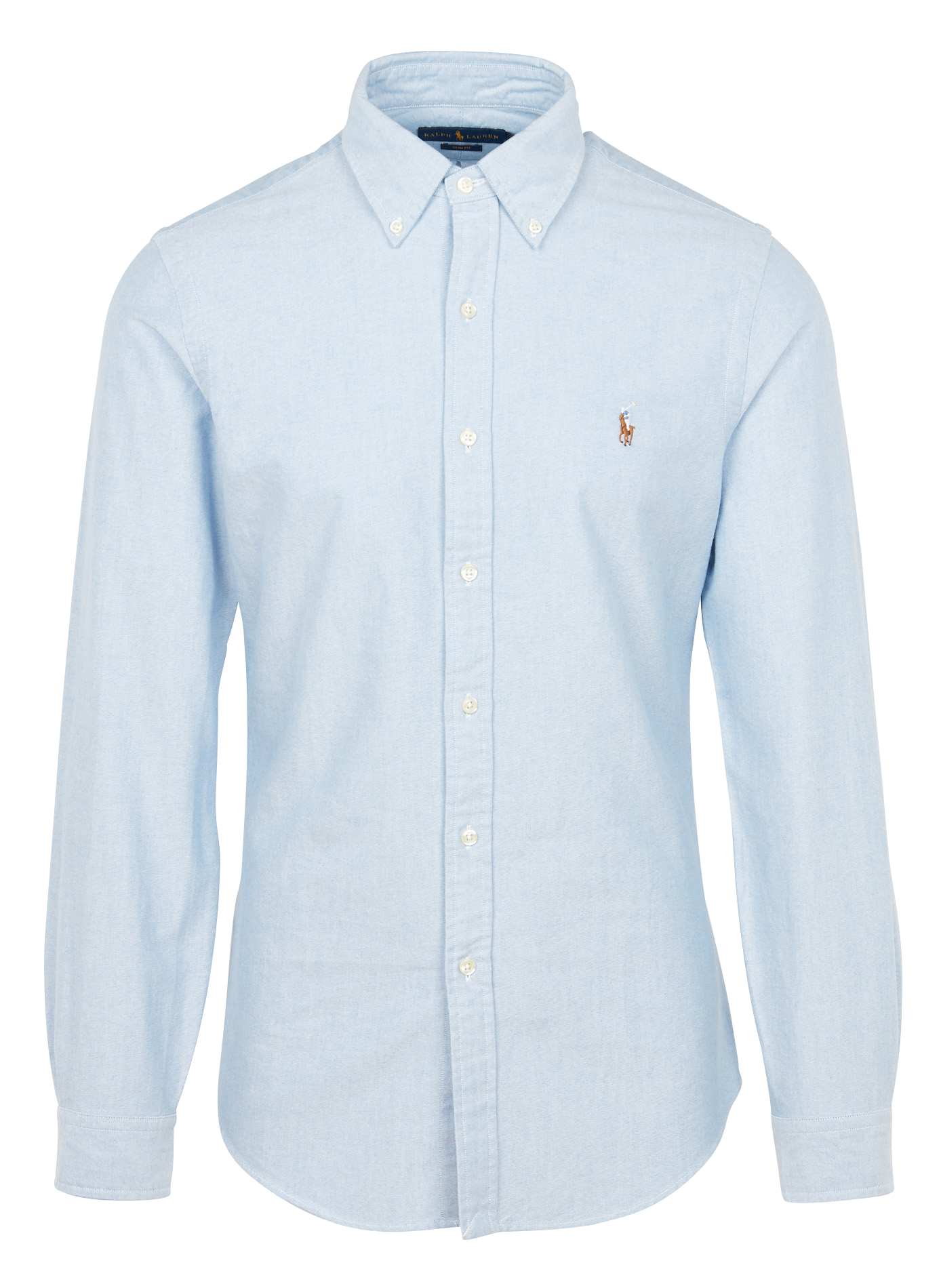 Slimfit-Hemd aus Oxford-Baumwolle mit Button-down-Kragen und Pony Player POLO RALPH LAUREN Blau
