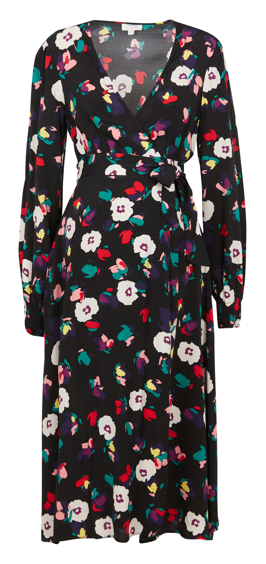 Floral print V-neck midi dress SERAPHINE Multicolored