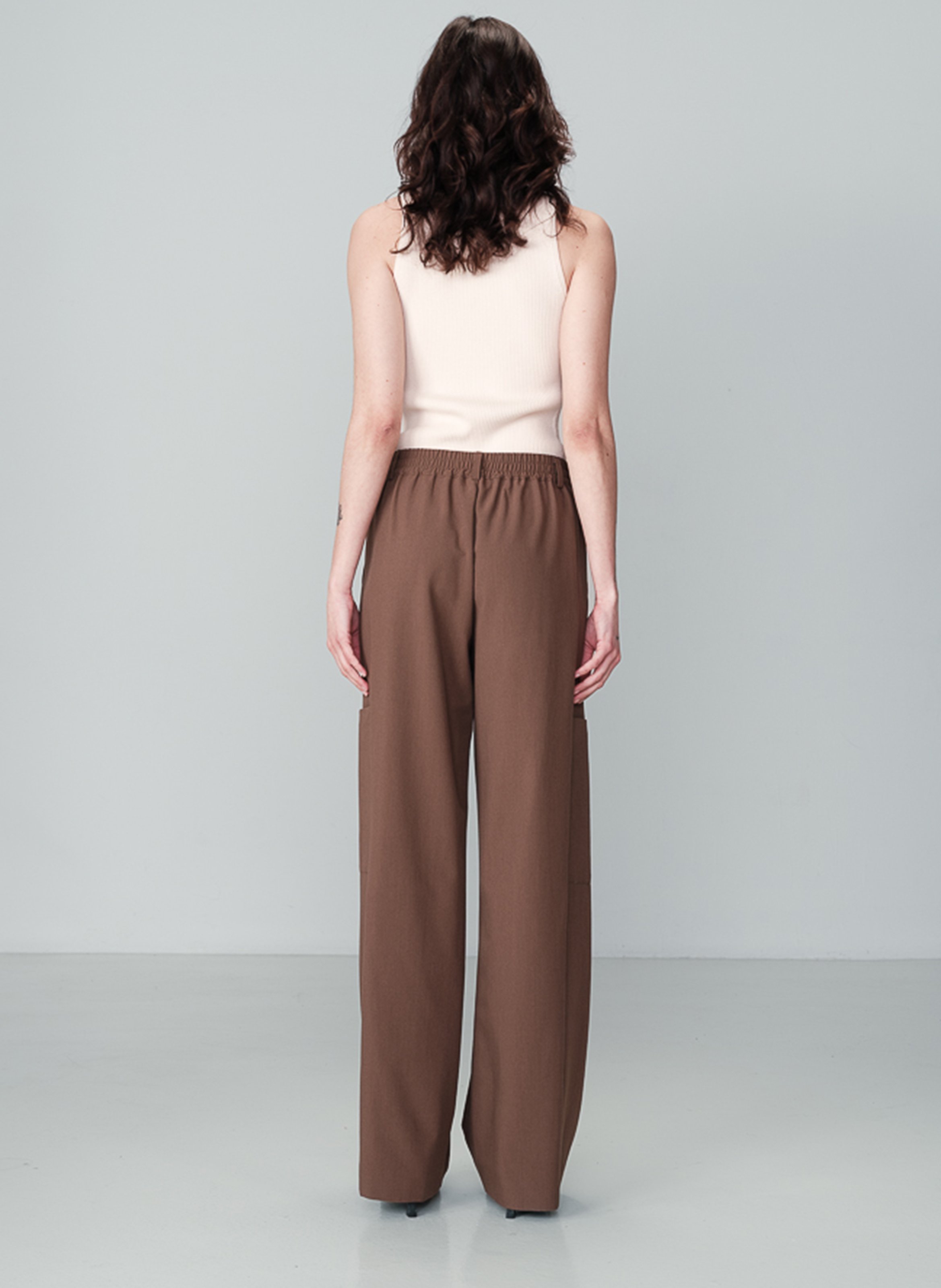 Wide trousers GRACE ET MILA Brown