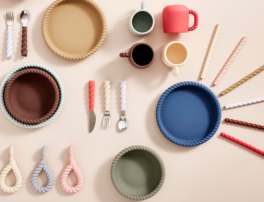 Assiette et bol OYOY LIVING DESIGN Bleu