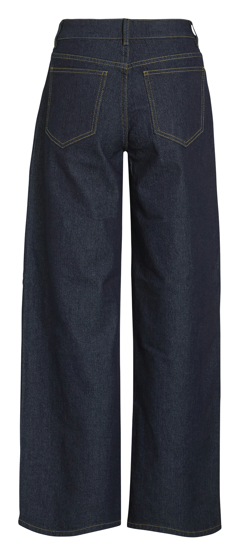 Jean large taille haute en denim brut VILA Bleu