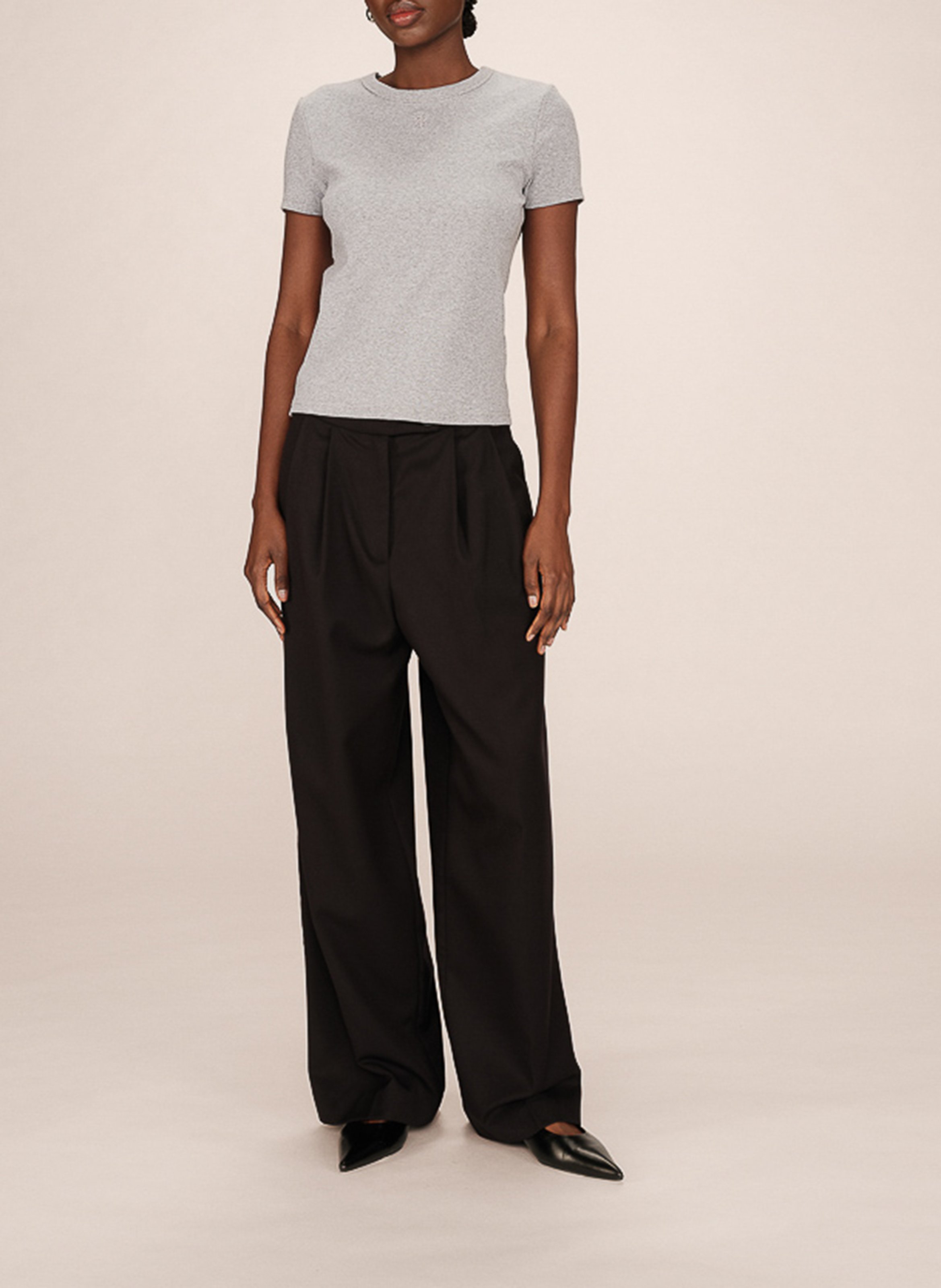 Jacksonville - T-Shirt mit Rundhalsausschnitt aus Baumwoll-Mix GRACE ET MILA Silber