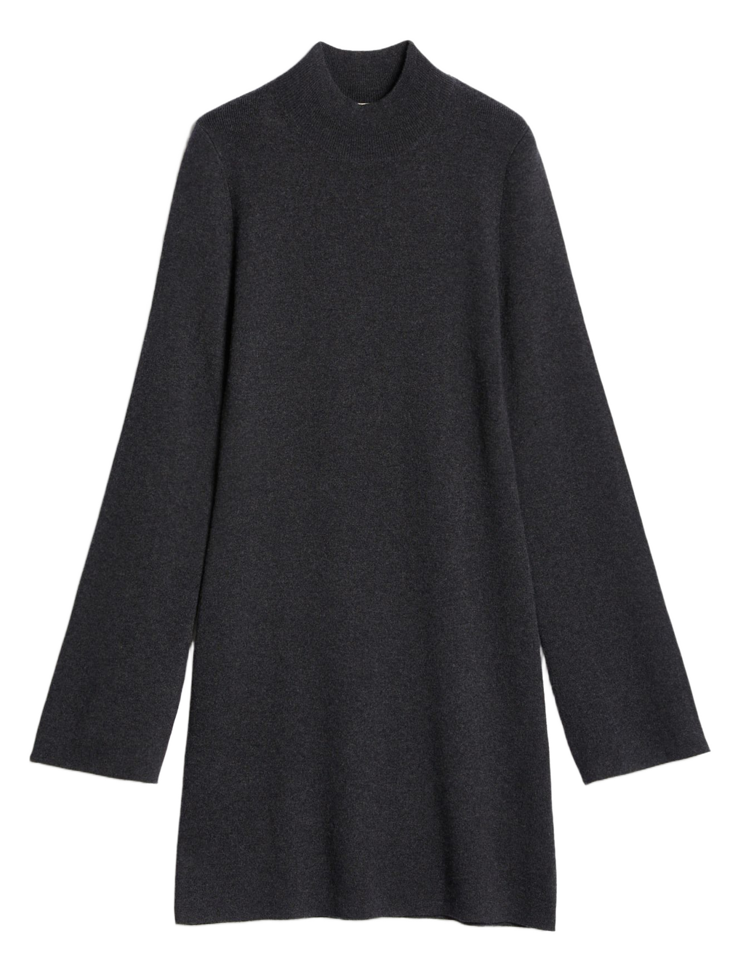 Short round-neck wool-blend dress VANESSA BRUNO Grey