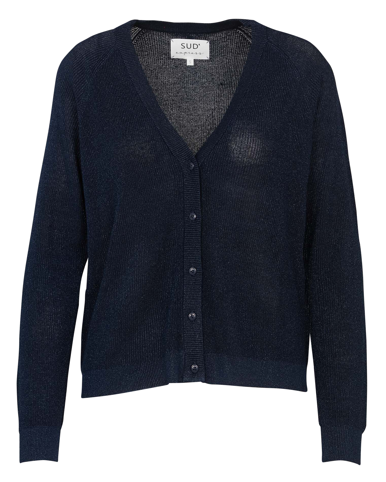 Gilet droit à col V SUD EXPRESS Bleu