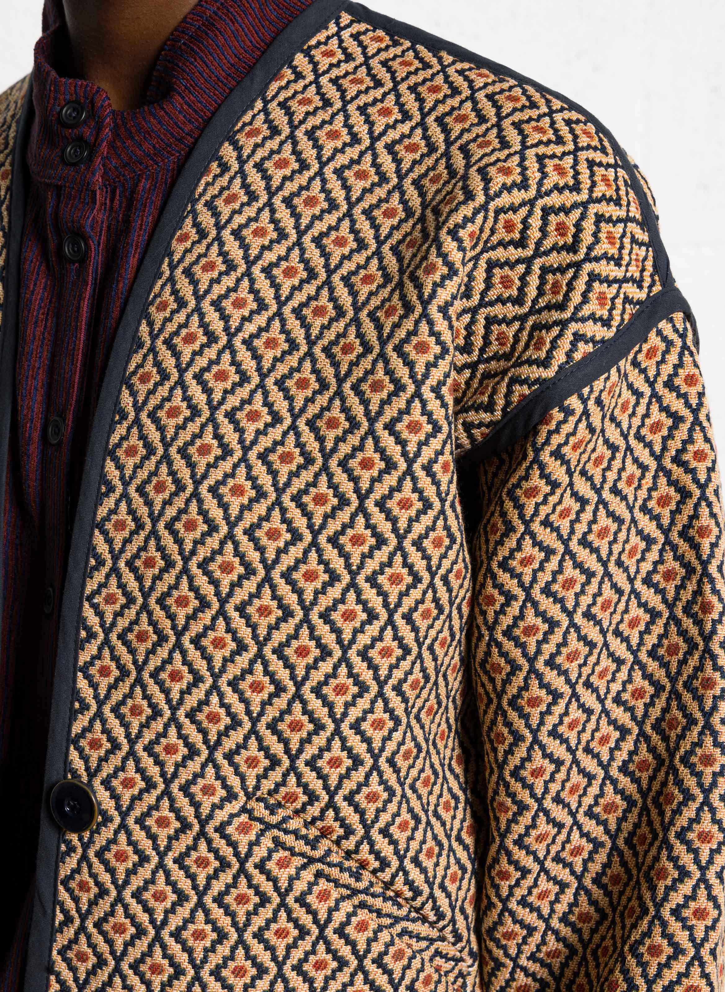 Veste brodée ample col V SACRECOEUR Multicolore