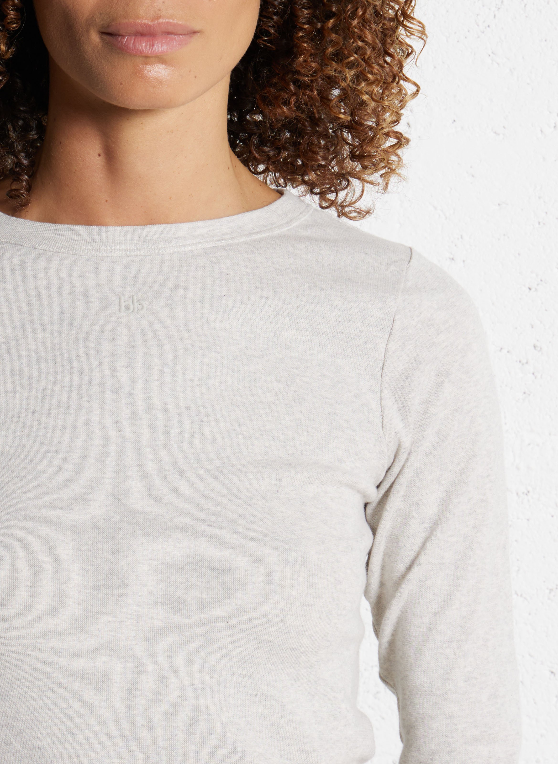 Gestreept T-shirt in marinelook met lange mouwen BELLEROSE Beige