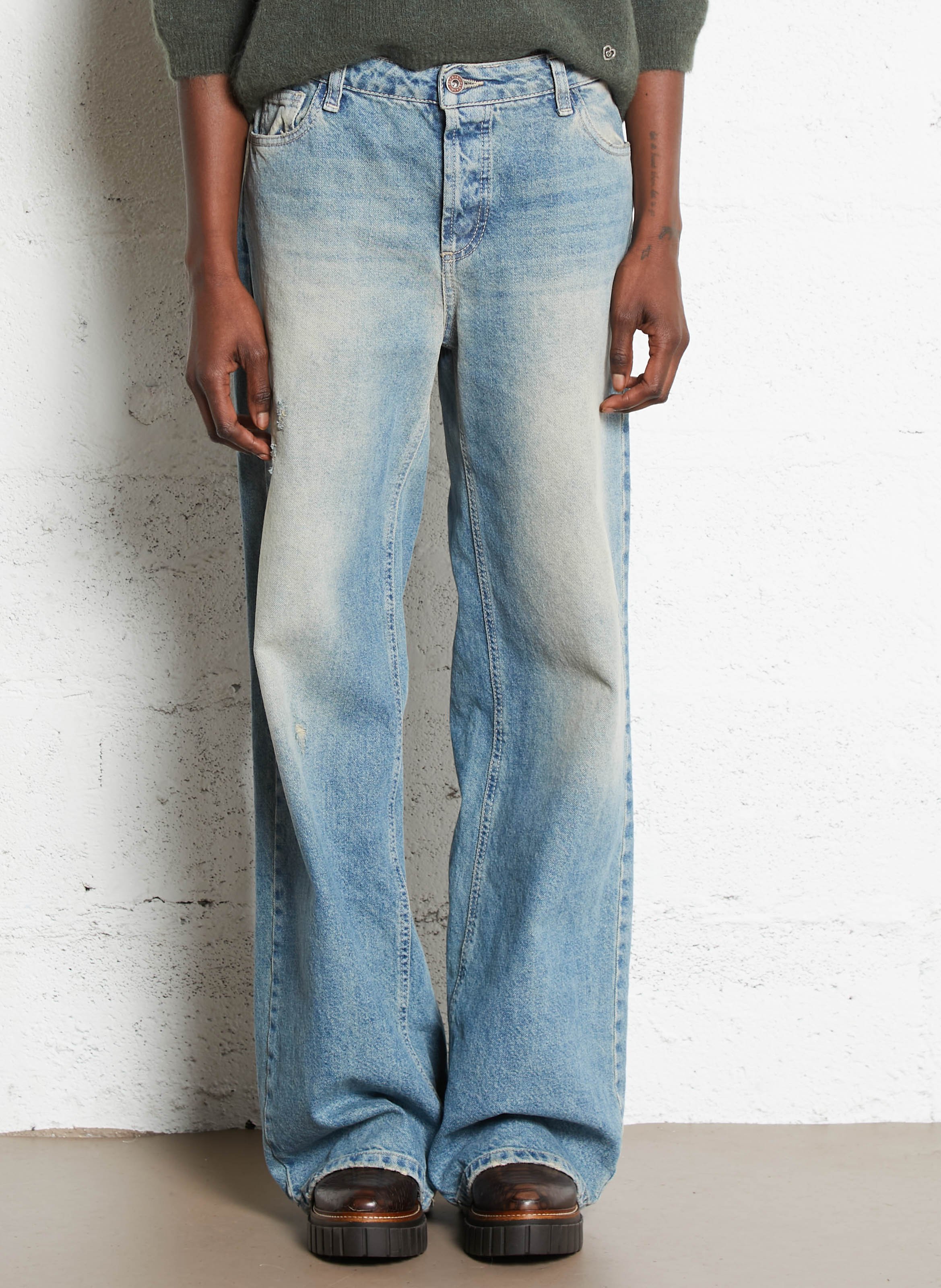 Jean large en coton PLEASE