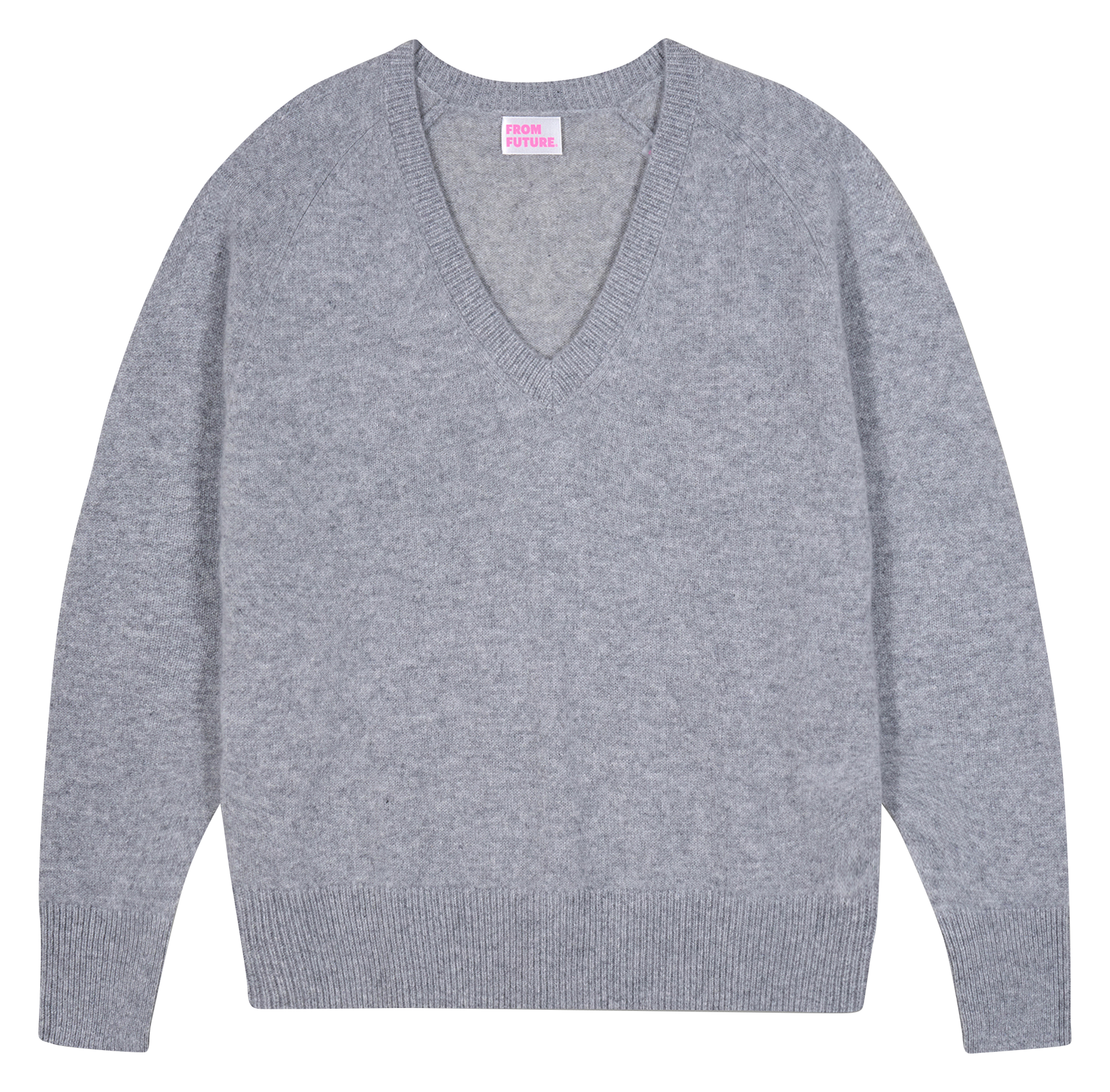 V-neck oversized cashmere sweater FROM FUTURE Grey