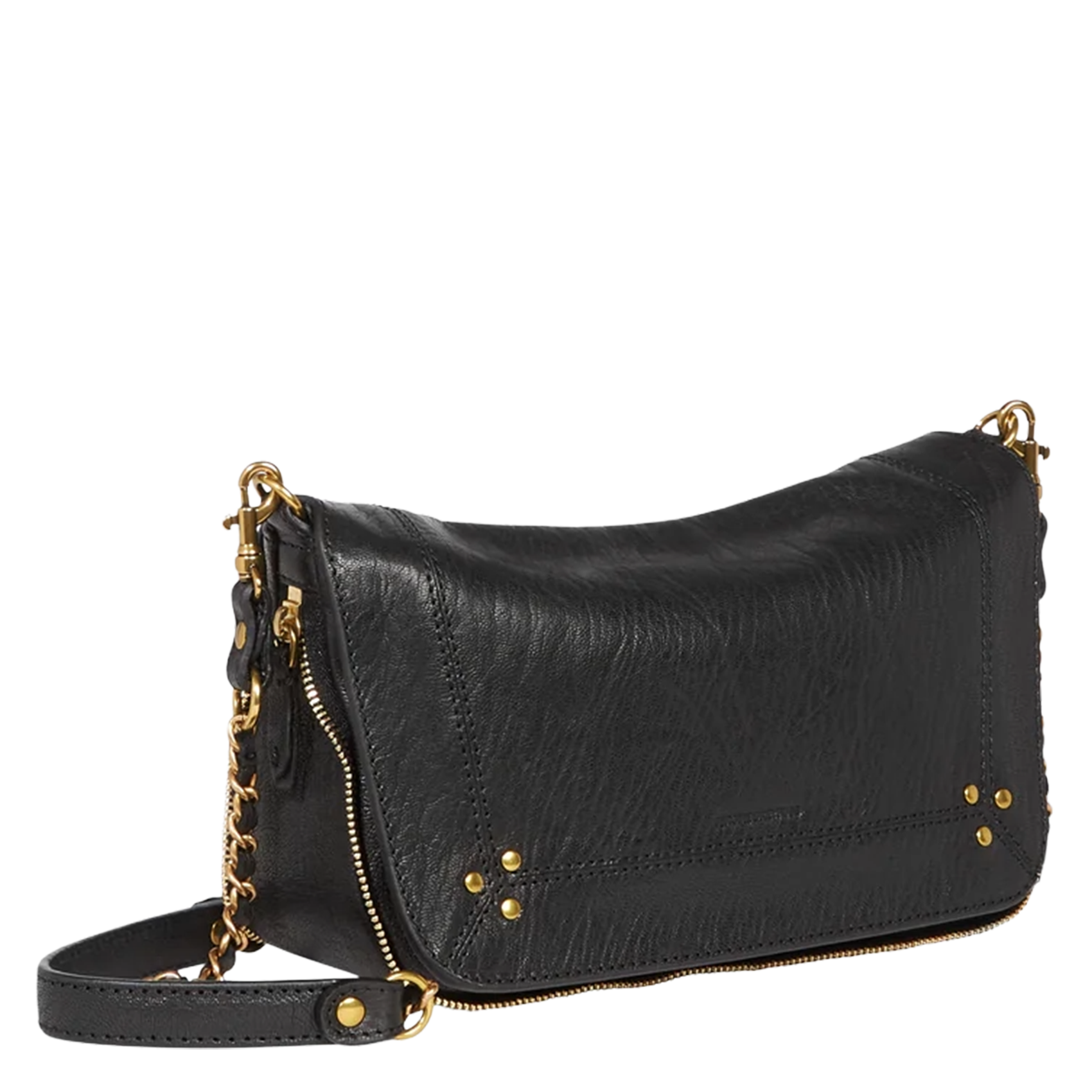 Sac bandoulière en cuir velours JEROME DREYFUSS Noir