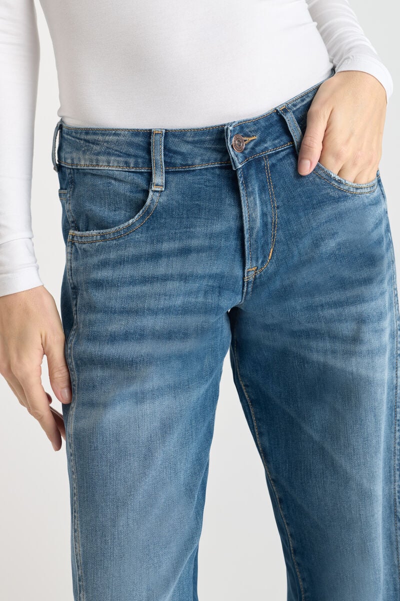 Flare wide leg jeans, length 34 LE TEMPS DES CERISES Blue