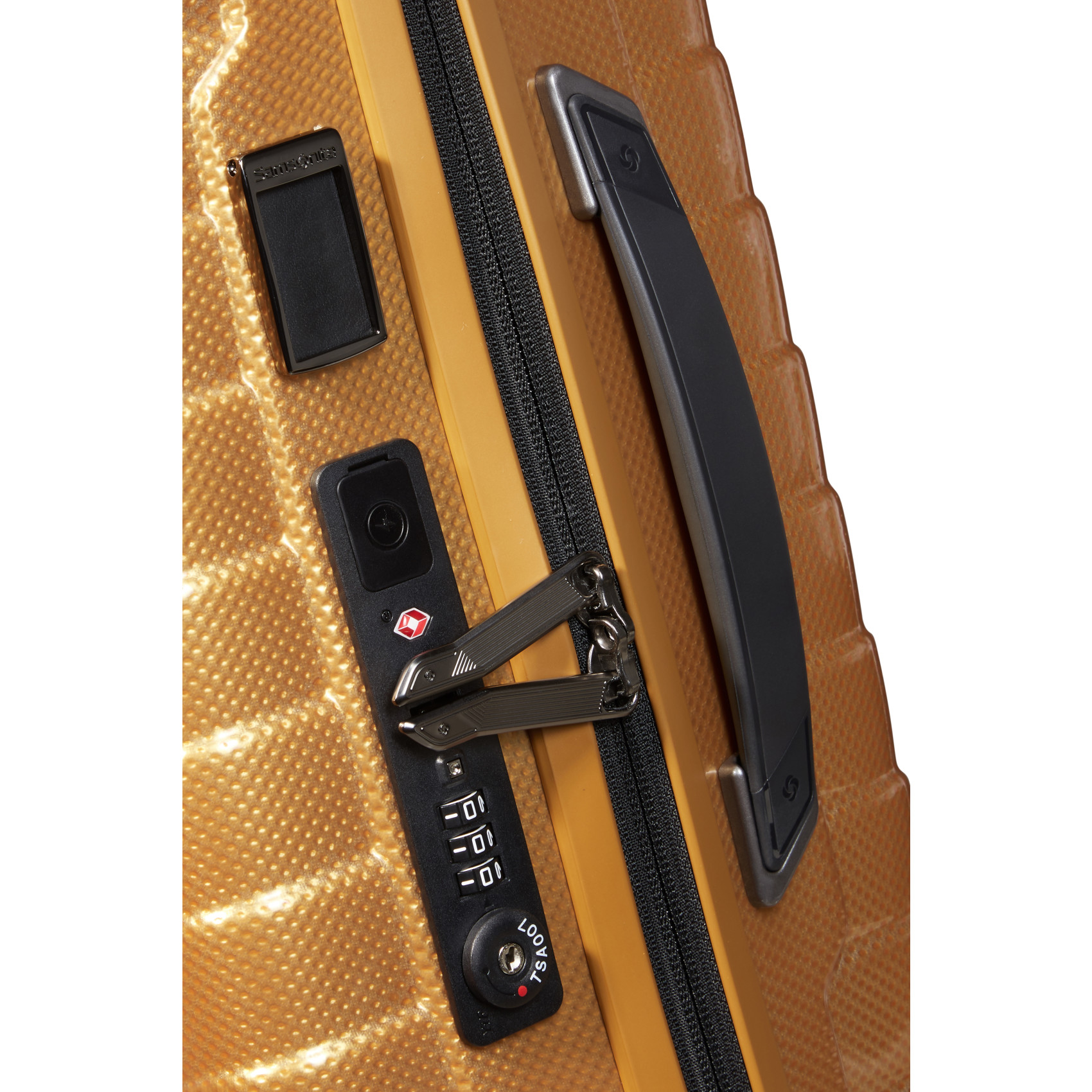 Proxis 4-wheel carry-on suitcase size S Yellow