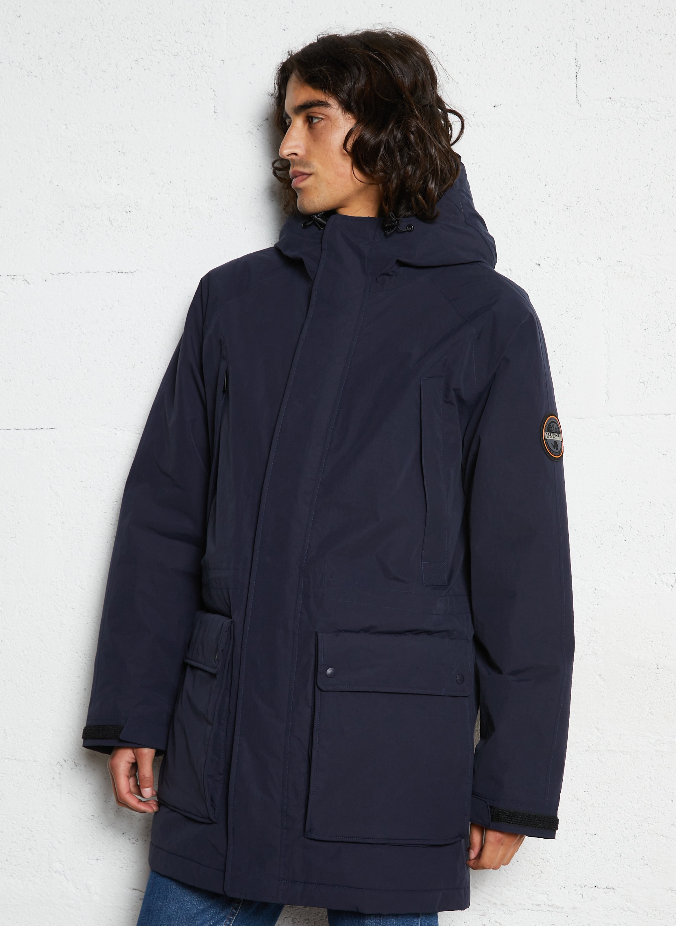 Oversized jas met capuchon NAPAPIJRI Blauw