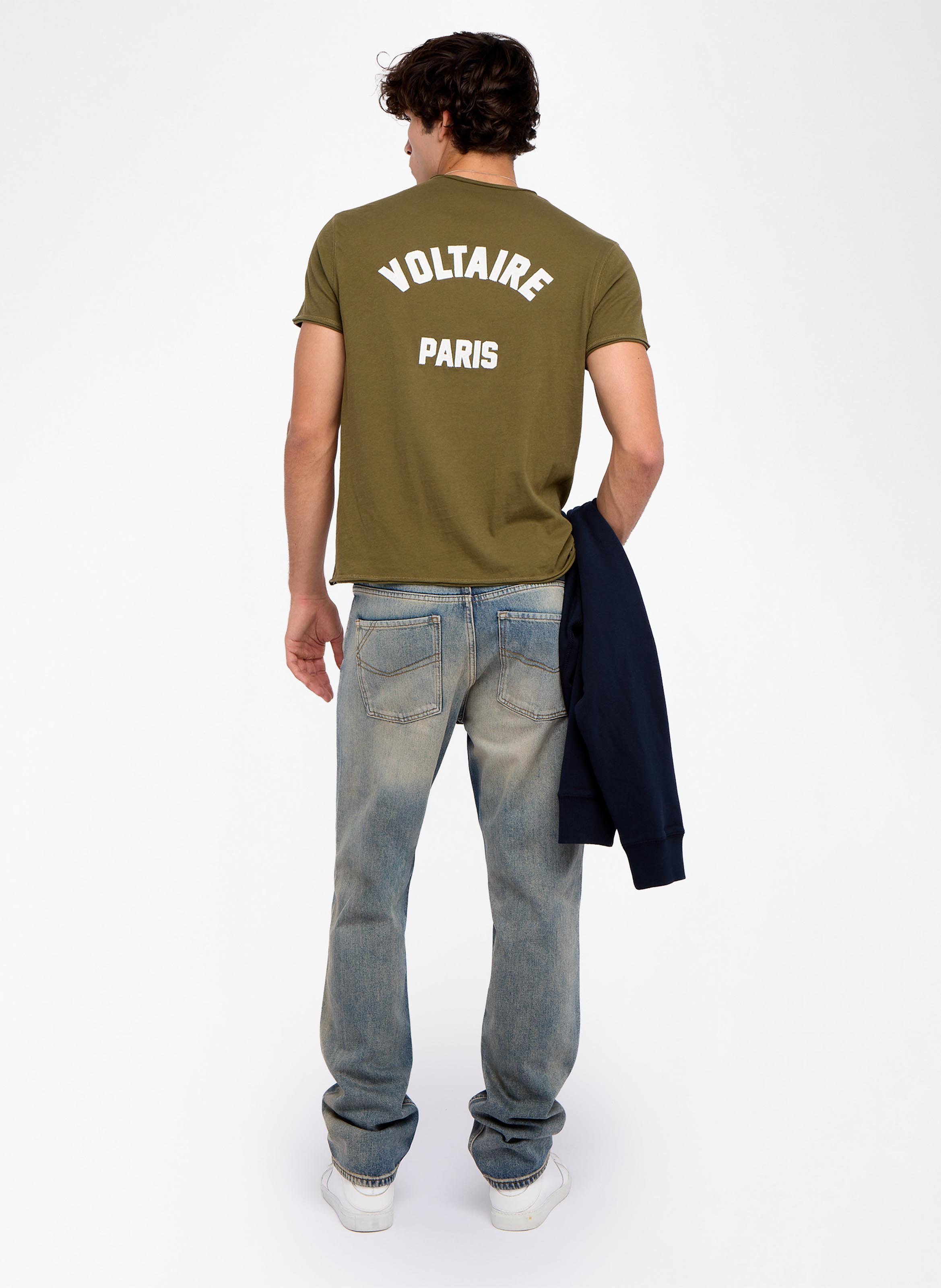 Straight-cut cotton henley T-shirt ZADIG&VOLTAIRE Green
