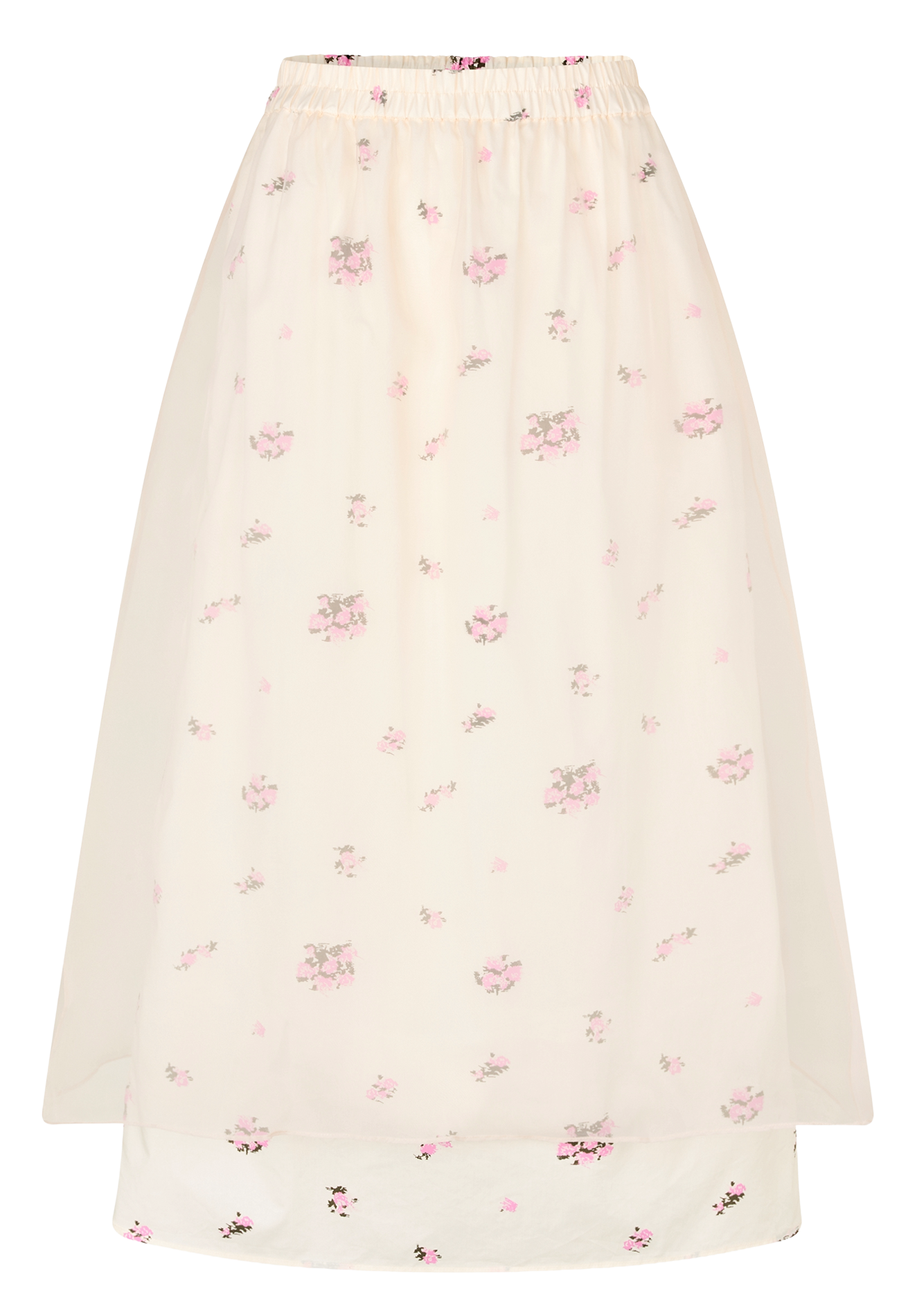 Jupe évasée élastique fleurie BAUM UND PFERDGARTEN Rose