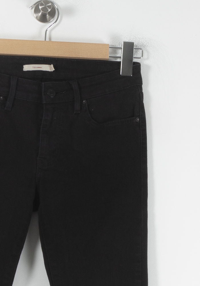 Cropped slim jeans with studs LEVI'S - Seconde main Black