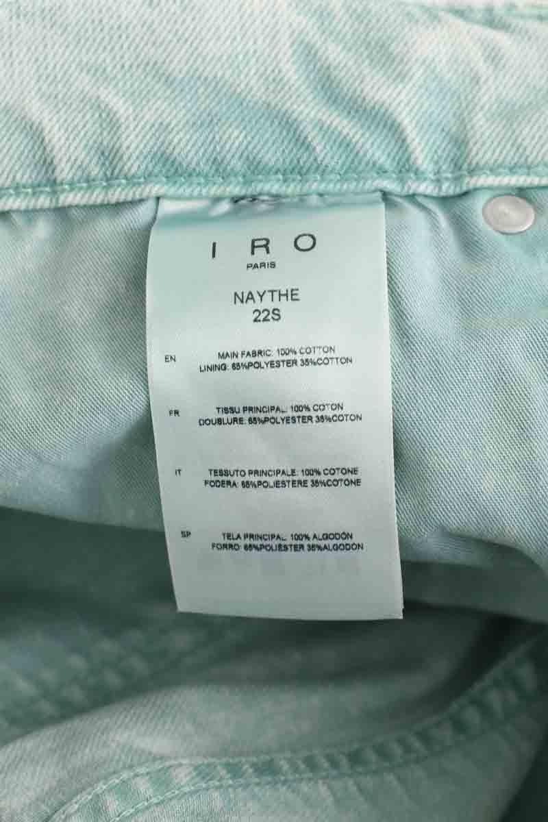 Cropped slim jeans with studs IRO - Seconde Main Blue